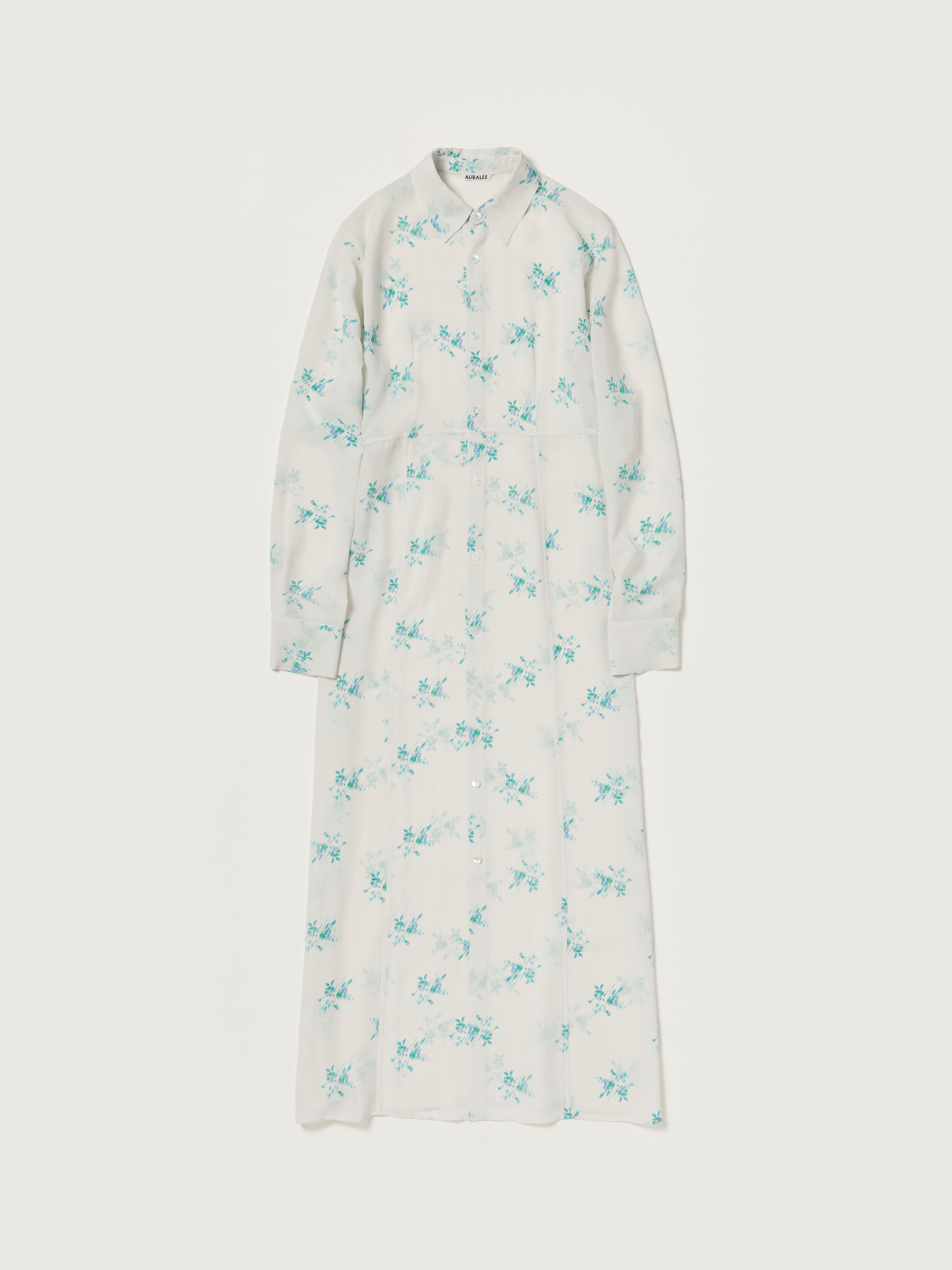 PRINTED AIRY SILK GEORGETTE DRESS 詳細画像 IVORY WHITE 6