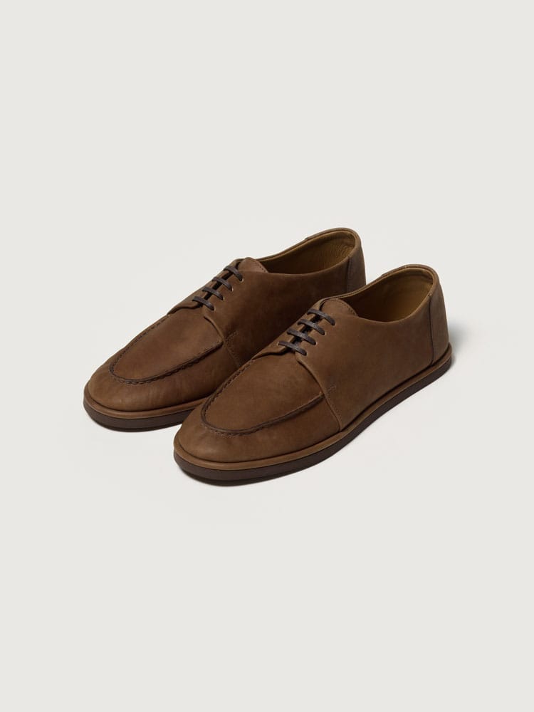 HORSEHIDE LEATHER LACE-UP SHOES