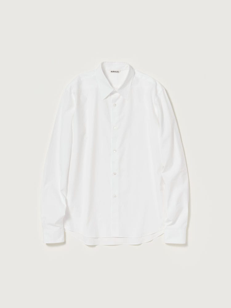 WASHED FINX TWILL SLIM SHIRT - AURALEE Official Website