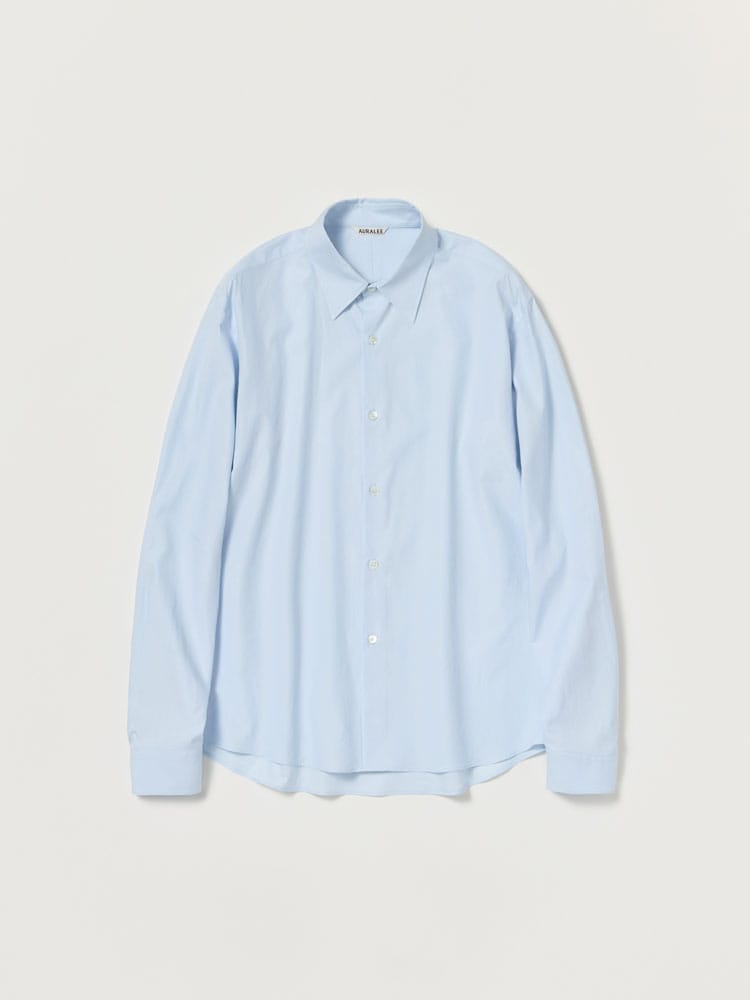 WASHED FINX TWILL SLIM SHIRT - AURALEE Official Website
