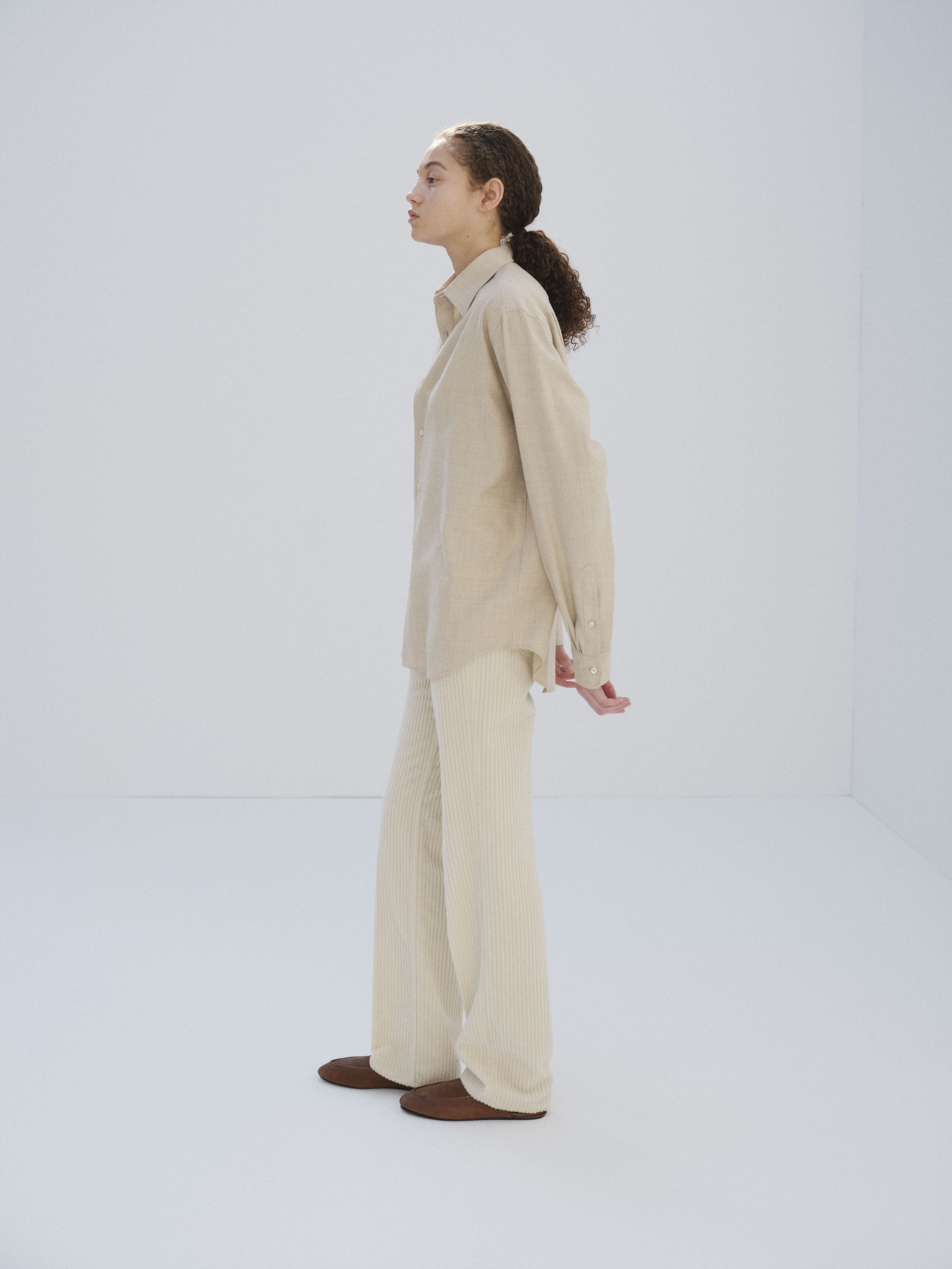 SUPER LIGHT WOOL SHIRT 詳細画像 TOP BEIGE 2