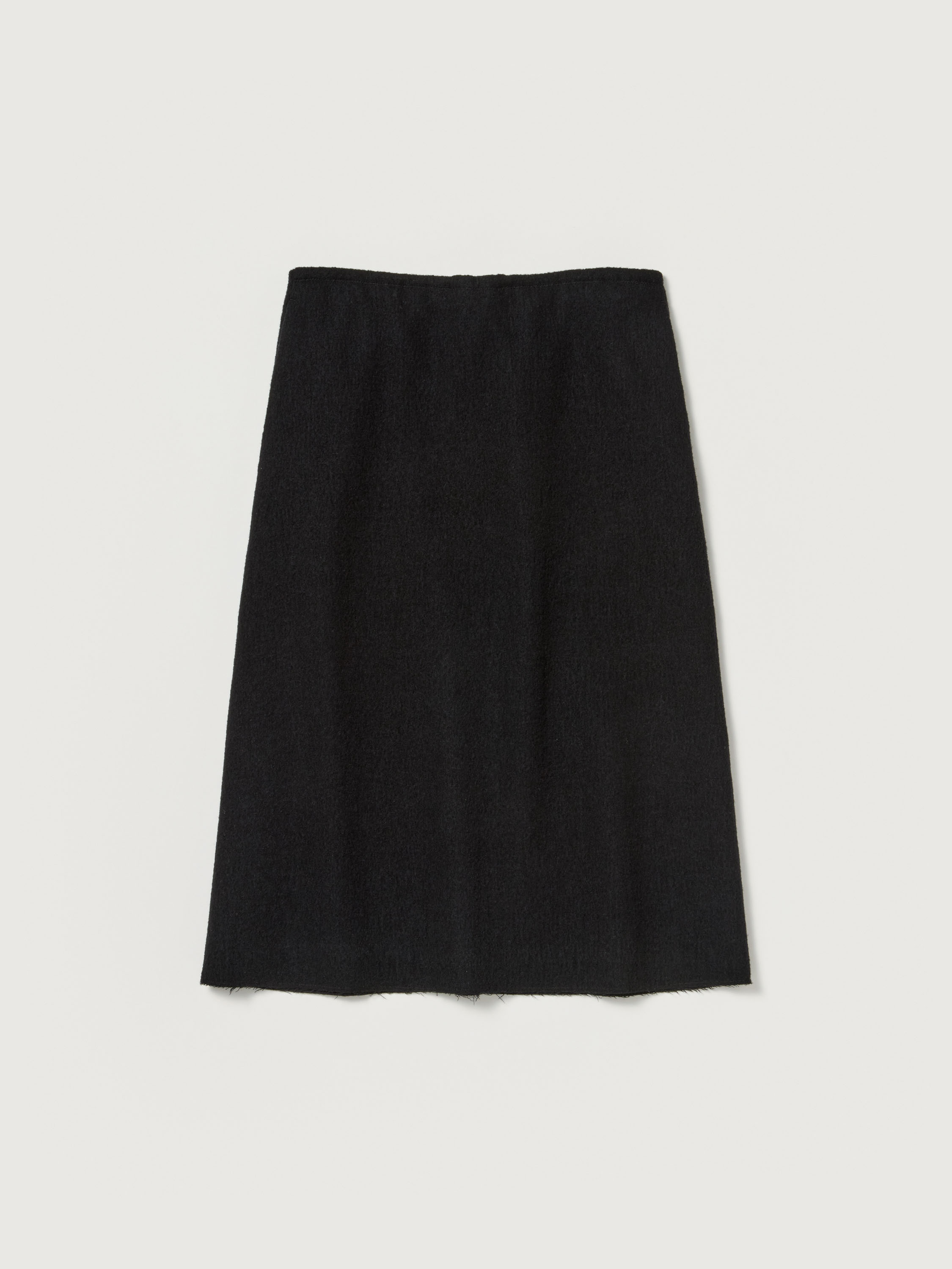 FULLED WOOL SILK SKIRT 詳細画像 BLACK 5