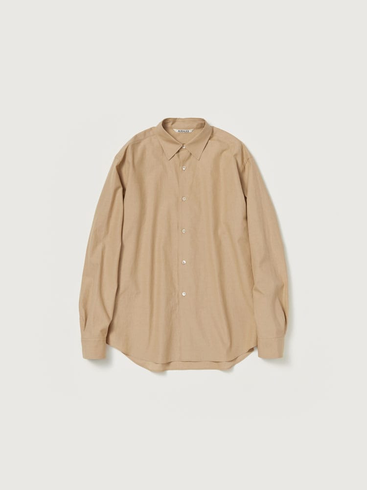 WASHED FINX TWILL SHIRT - AURALEE Official Website