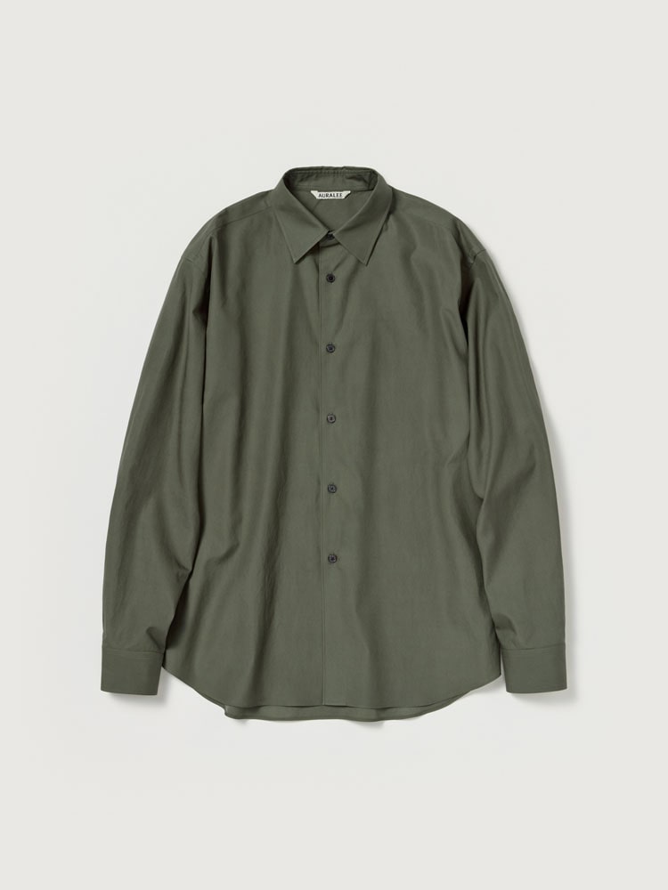AURALEEオーラリー WASHED FINX TWILL SHIRT WASHED FINX TWILL SHIRT - AURALEE Official Website