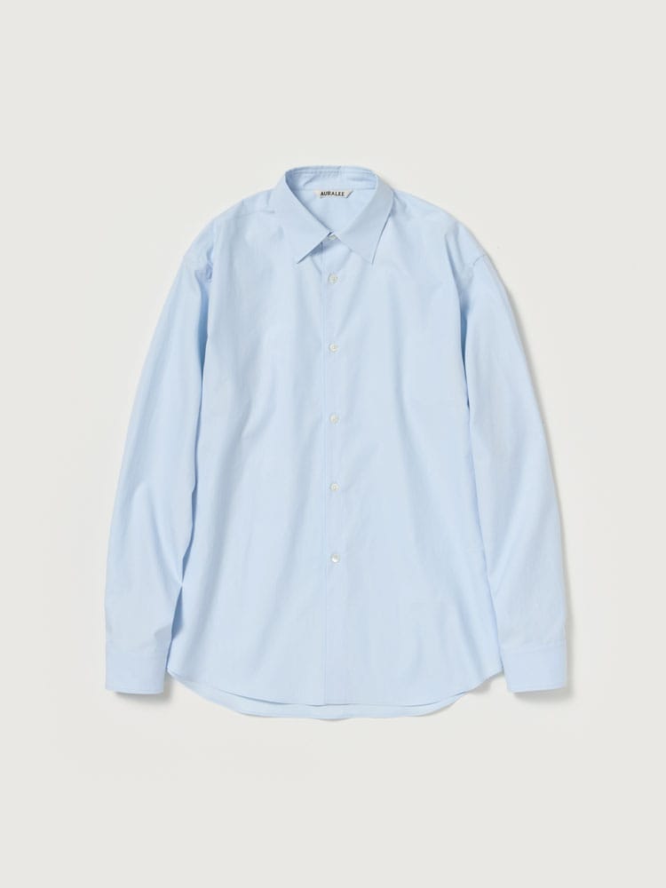 WASHED FINX TWILL SHIRT - AURALEE Official Website