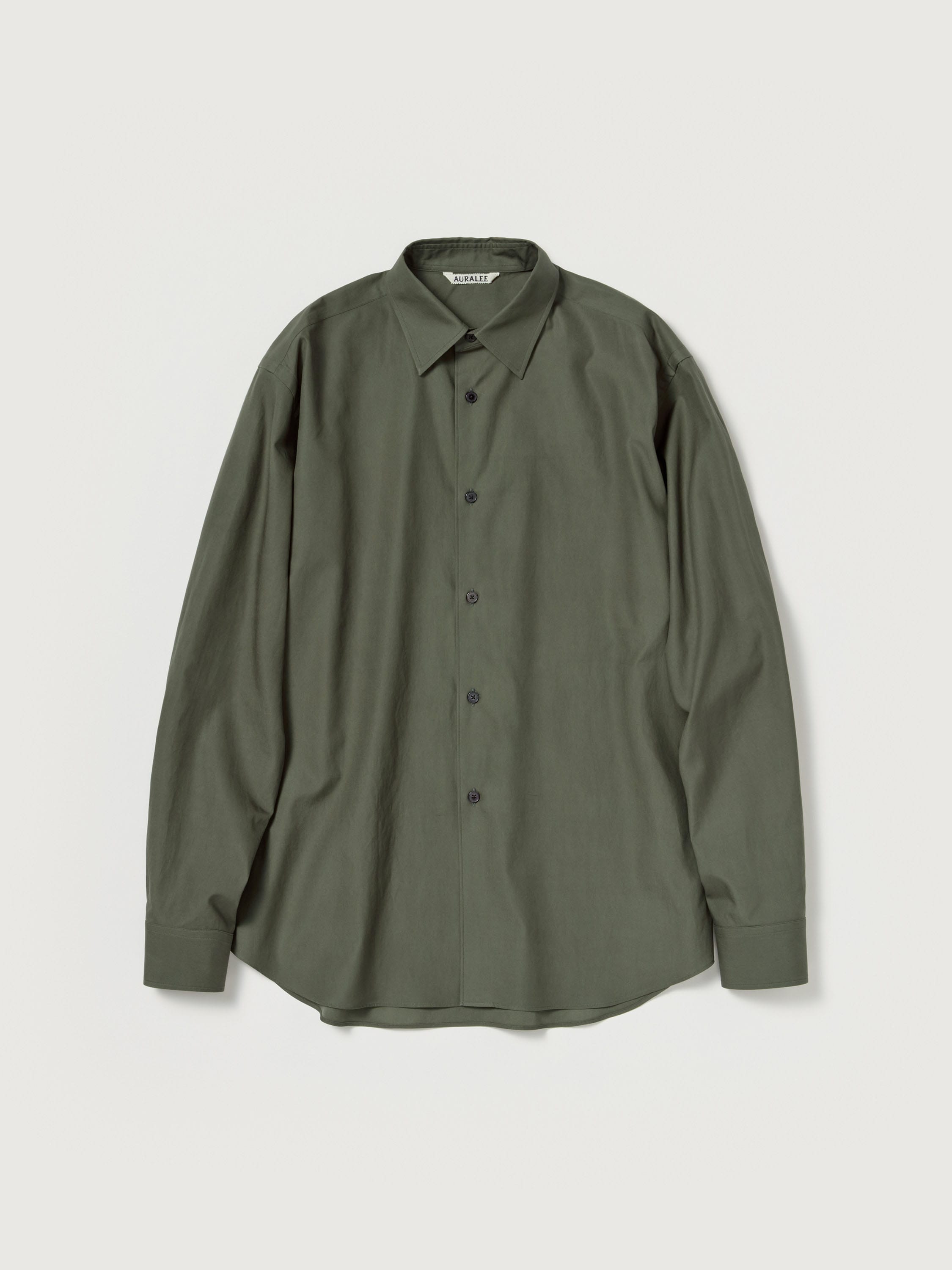WASHED FINX TWILL SHIRT 詳細画像 DARK OLIVE 1
