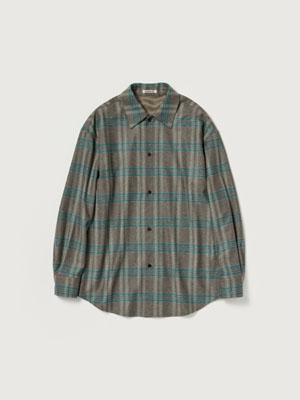 WOOL FULLING FLANNEL SHIRT