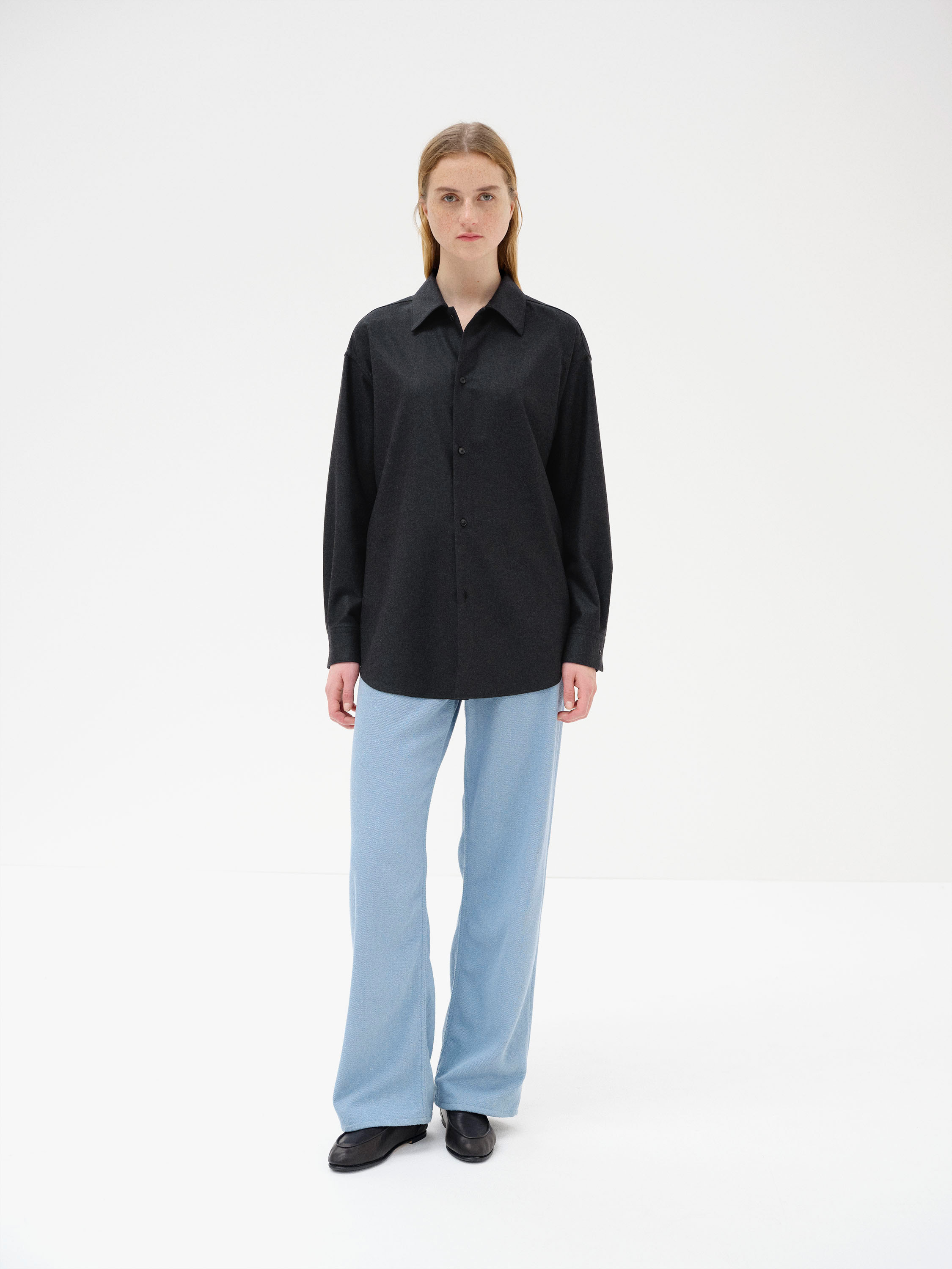 トップス AURALEE WOOL FULLING FLANNEL SHIRTS WOOL FULLING FLANNEL SHIRT - AURALEE Official Website