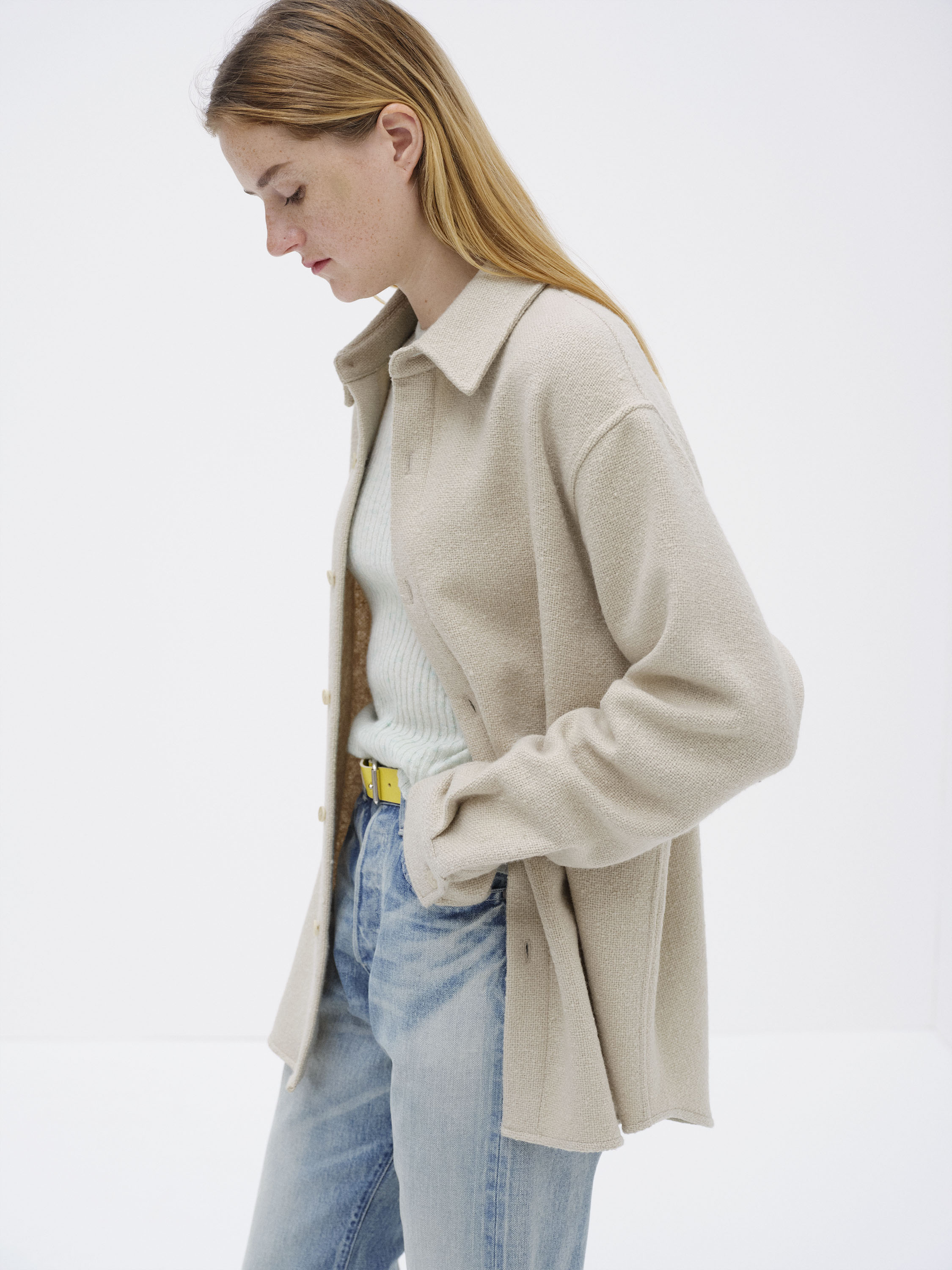 HOMESPUN TWEED SHIRT BLOUSON - AURALEE Official Website