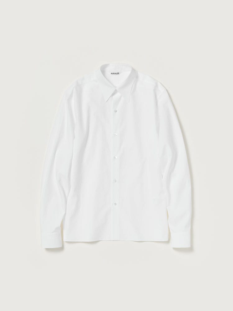WASHED FINX TWILL SLIM SHIRT - AURALEE Official Website