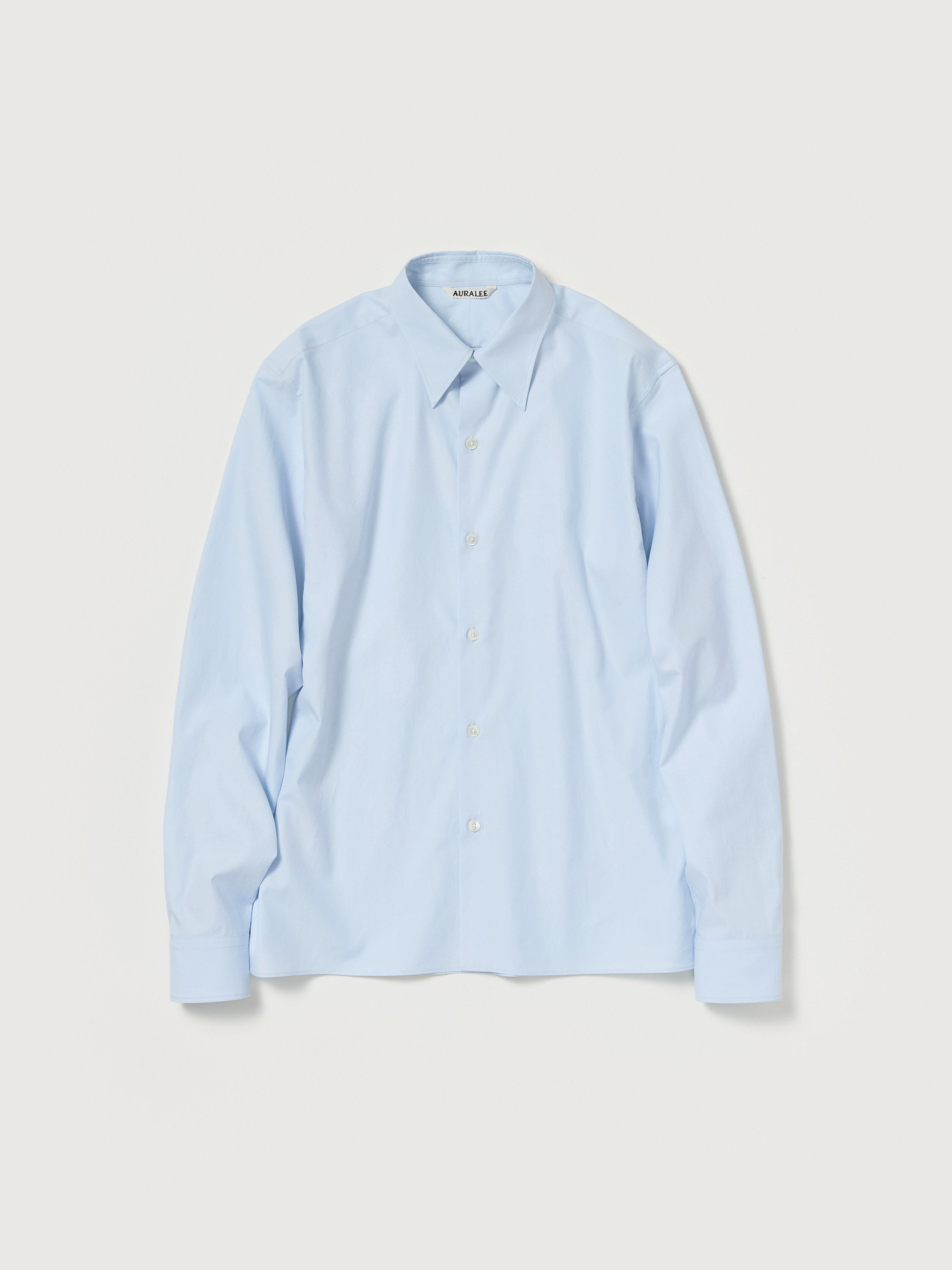 WASHED FINX TWILL SLIM SHIRT 詳細画像 LIGHT BLUE 1