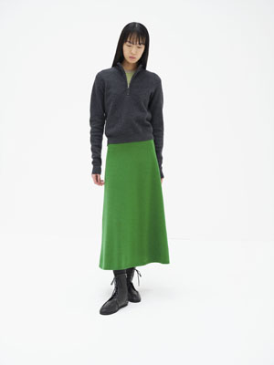 SUPER FINE WOOL KNIT SKIRT