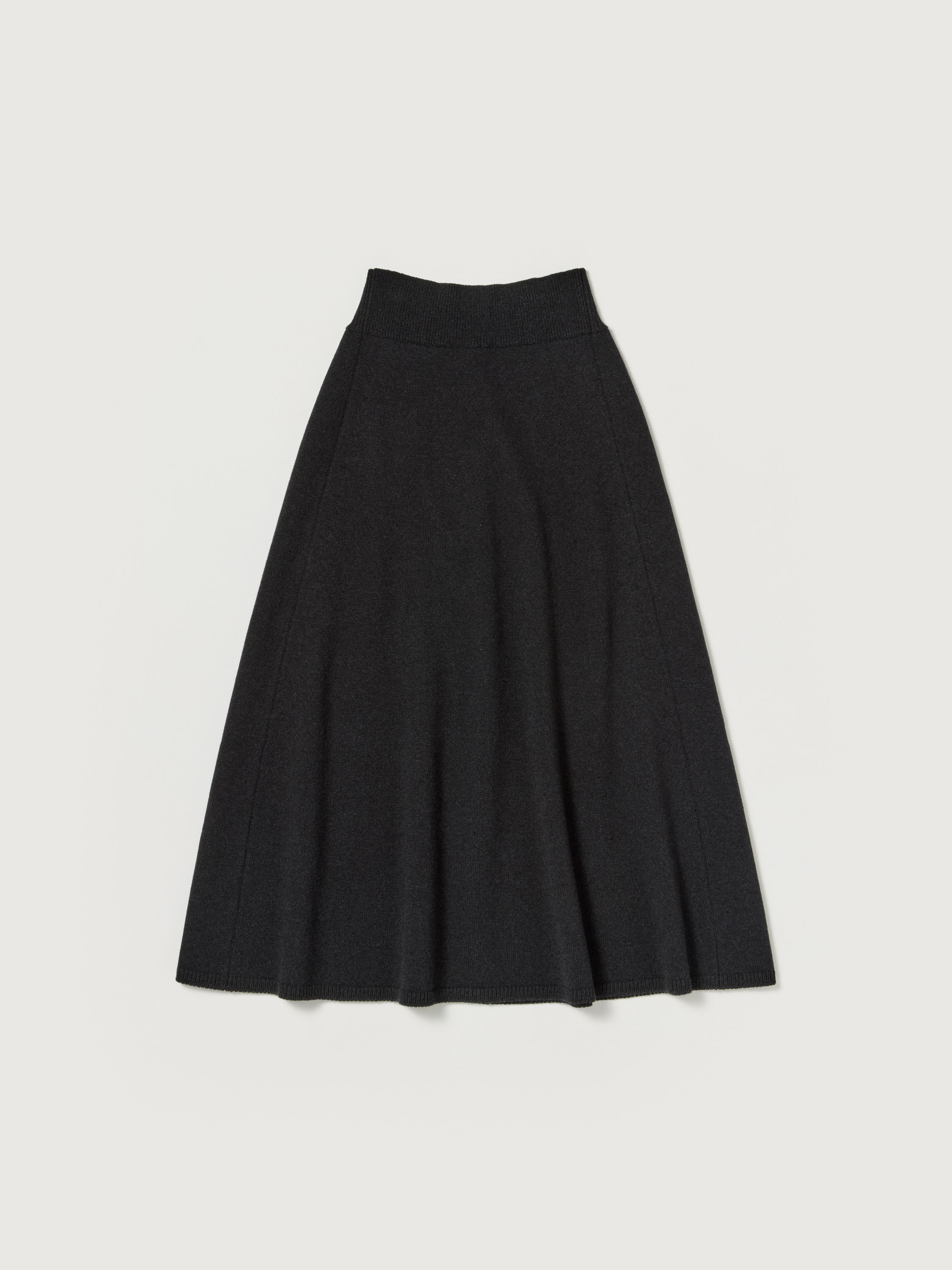 SUPER FINE WOOL KNIT SKIRT 詳細画像 TOP BLACK 1