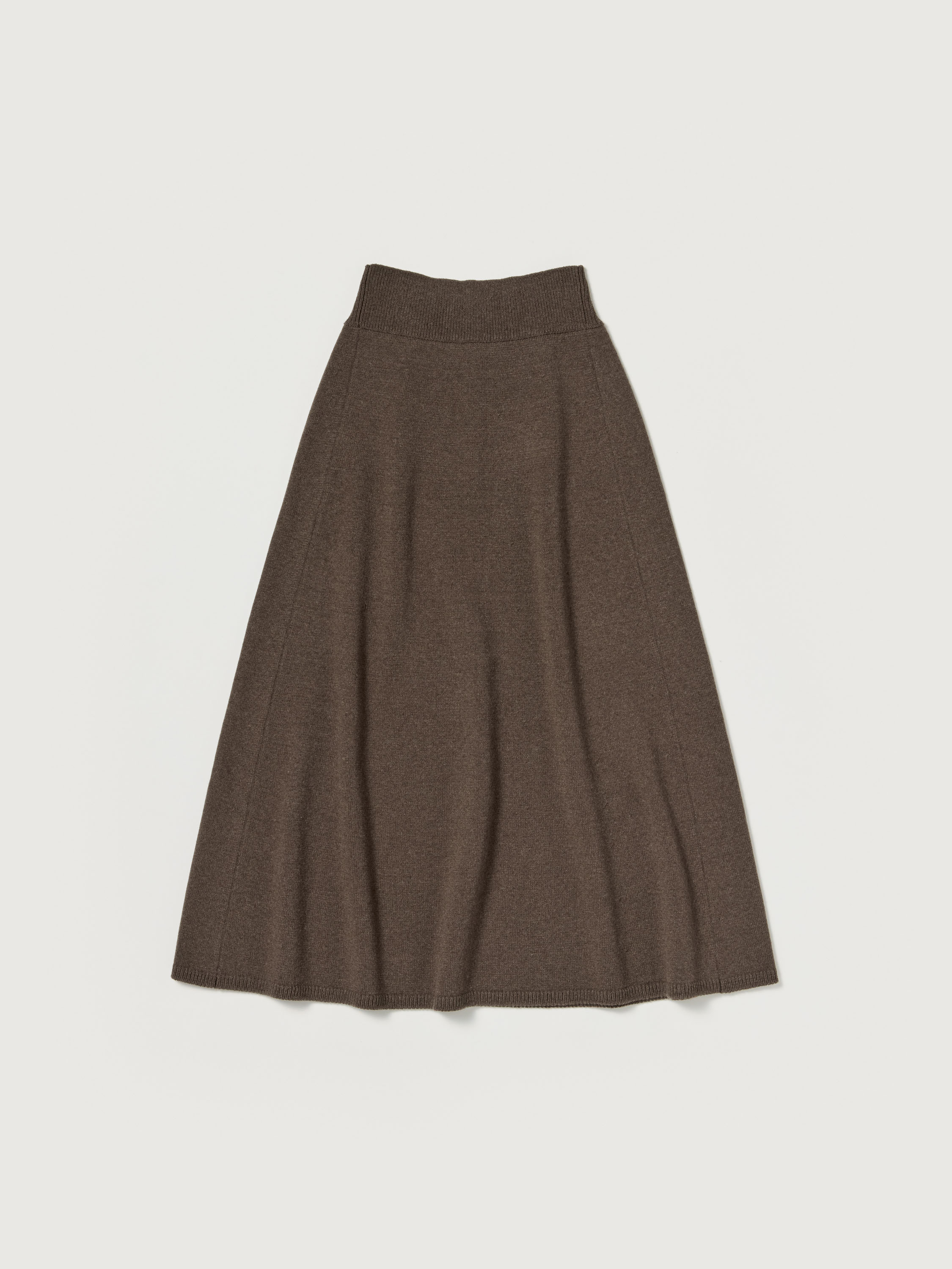 SUPER FINE WOOL KNIT SKIRT 詳細画像 TOP BROWN 1