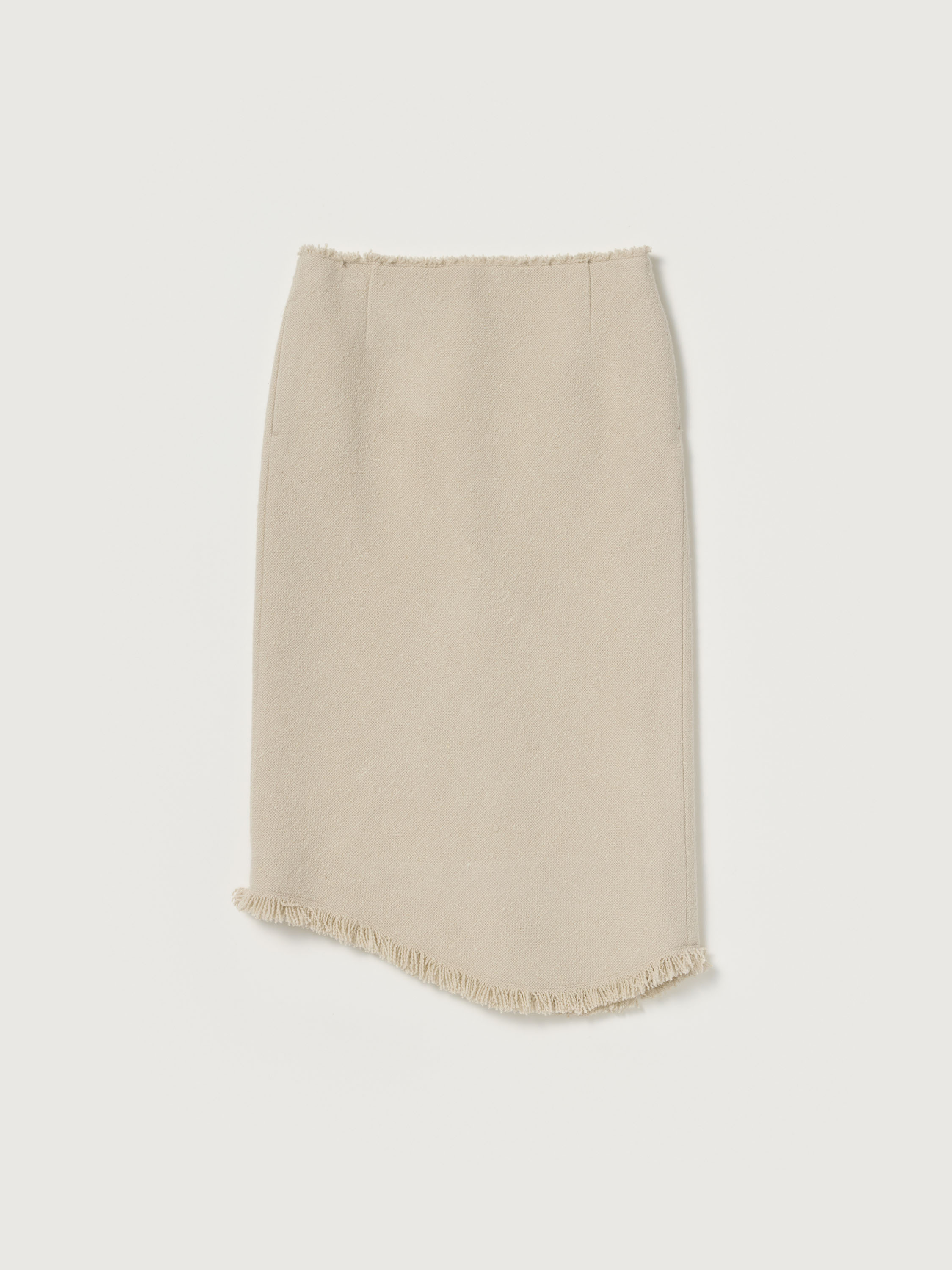 HOMESPUN TWEED FRINGE SKIRT 詳細画像 IVORY BEIGE 1