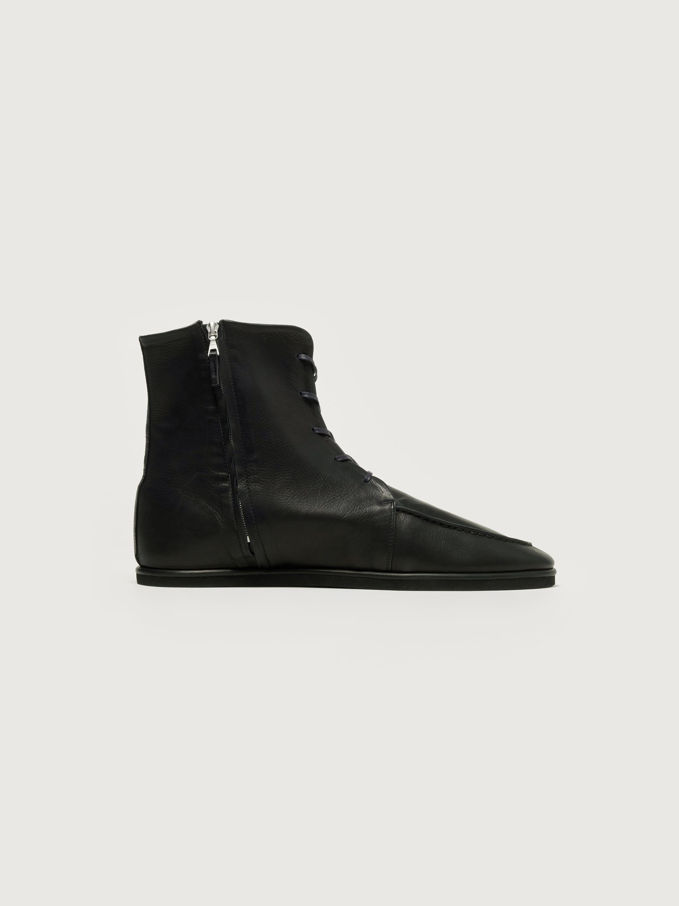 SOFT LEATHER LACE-UP BOOTS 詳細画像 BLACK 3