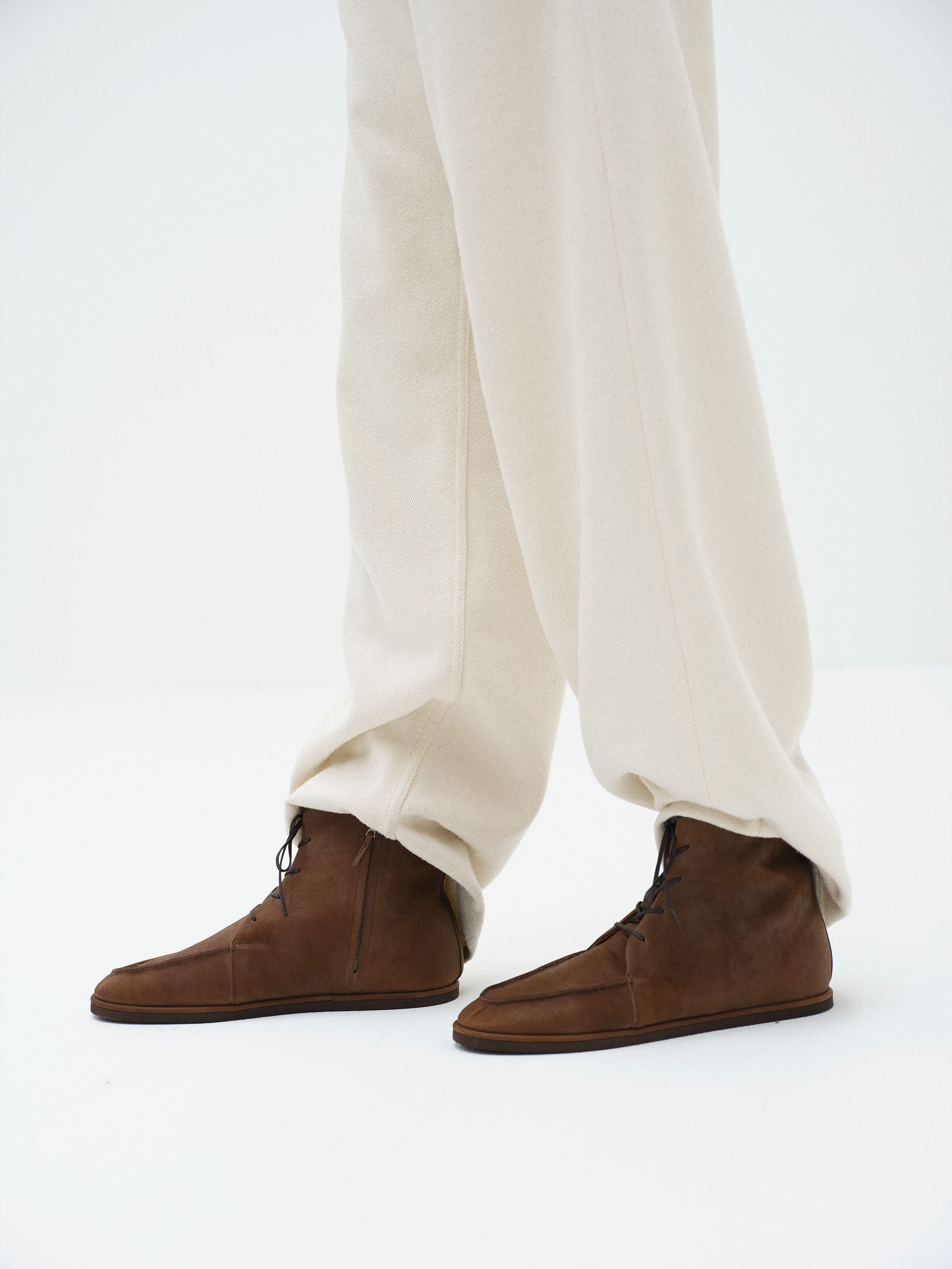 HORSEHIDE LEATHER LACE-UP BOOTS 詳細画像 BROWN 4