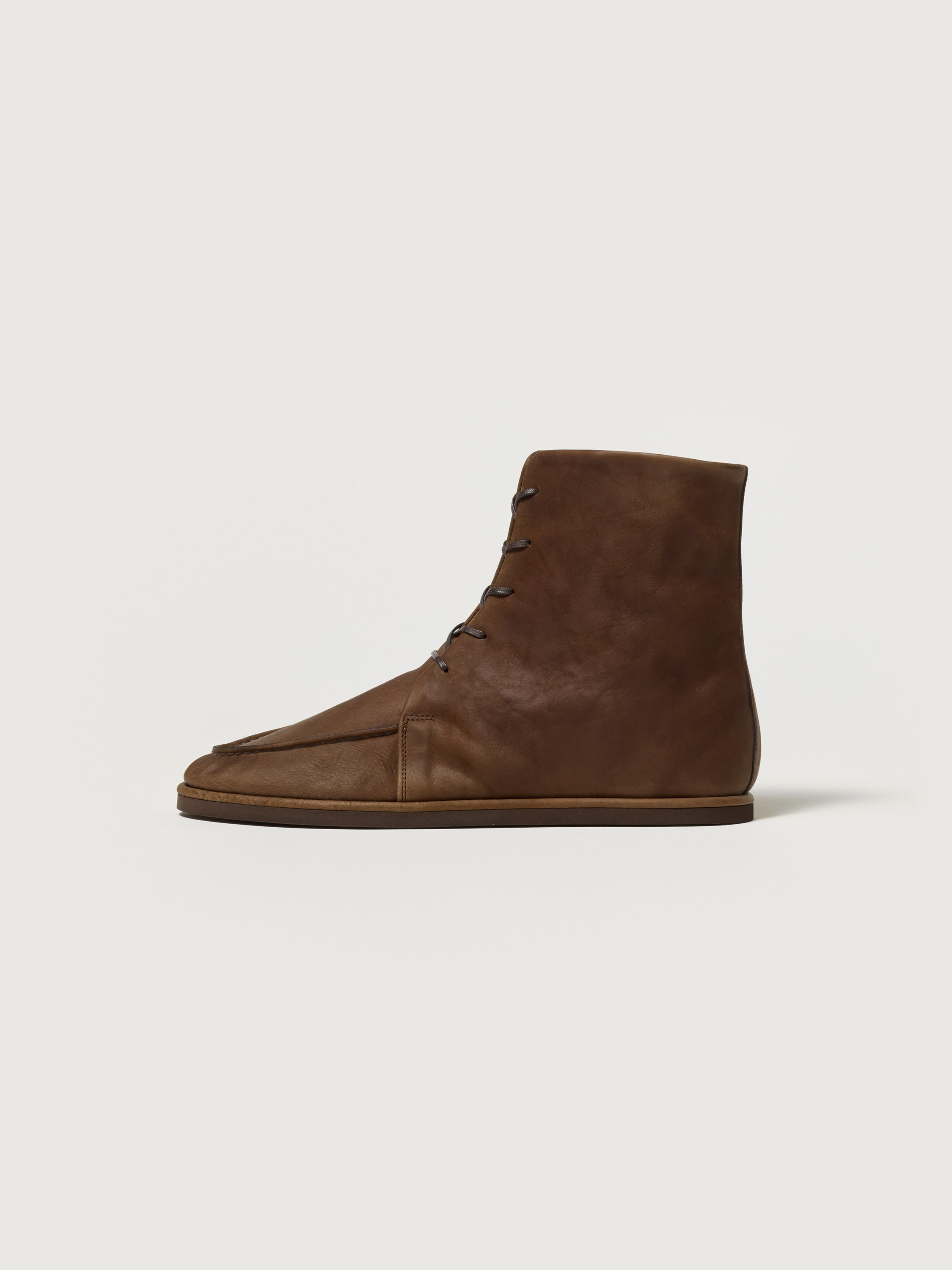 HORSEHIDE LEATHER LACE-UP BOOTS 詳細画像 BROWN 3