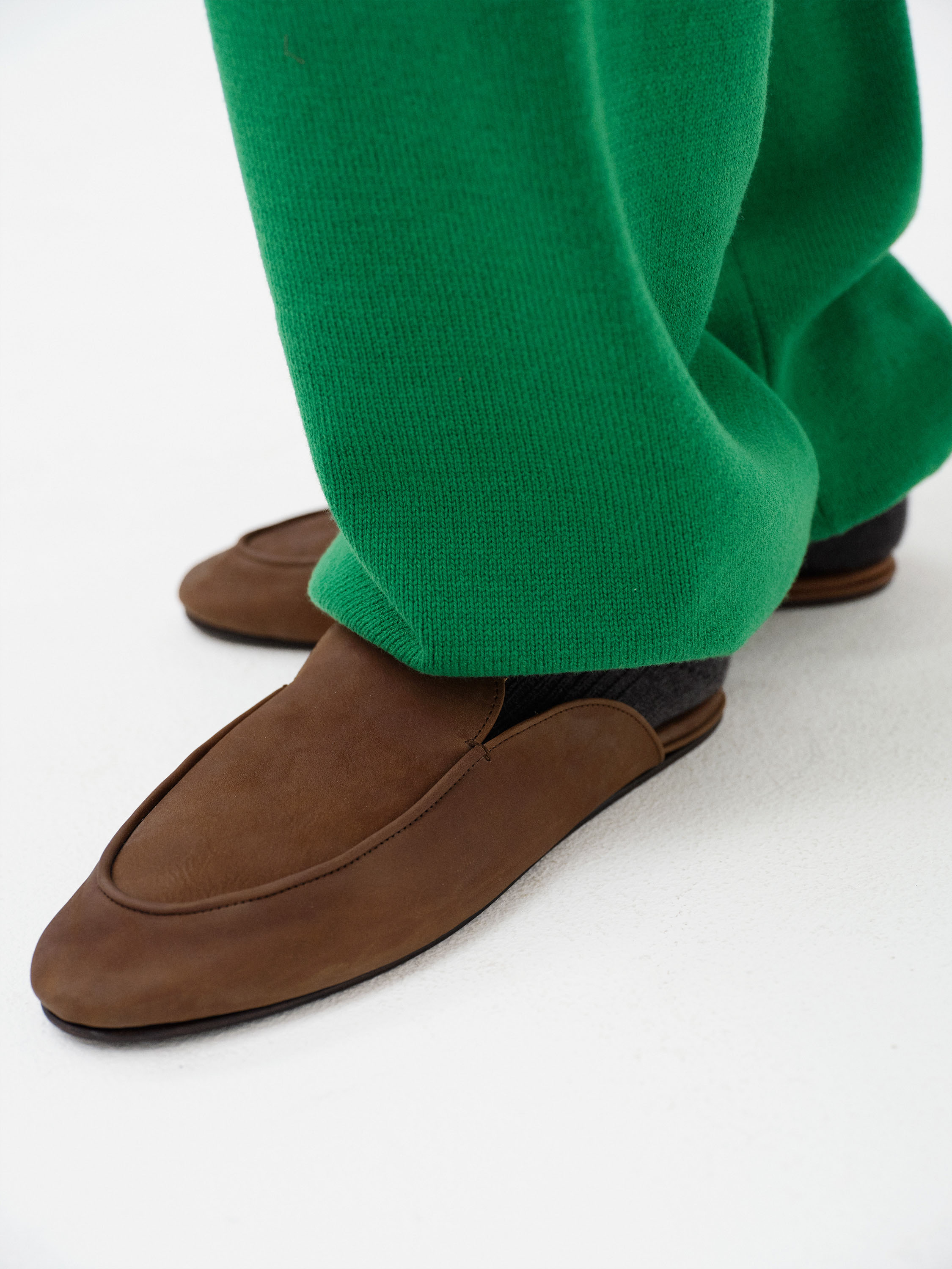 HORSEHIDE LEATHER MULE 詳細画像 BROWN 3