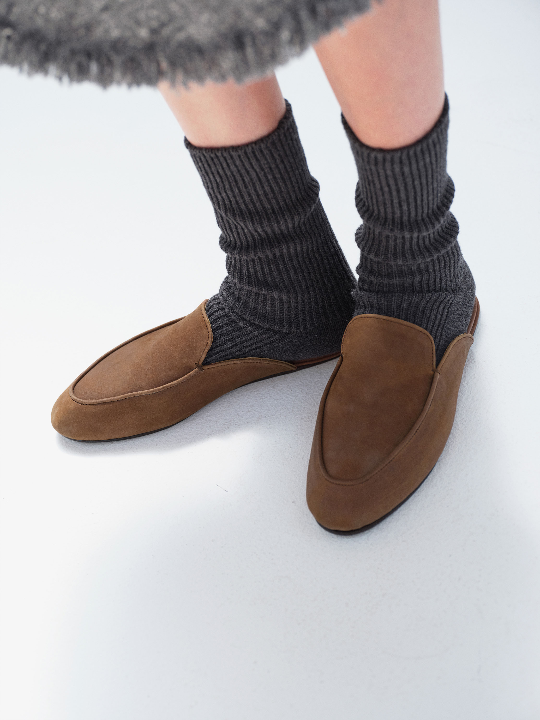 HORSEHIDE LEATHER MULE 詳細画像 BROWN 3