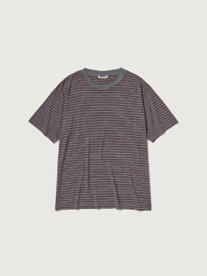 SOFT SMOOTH WOOL STRIPE JERSEY TEE