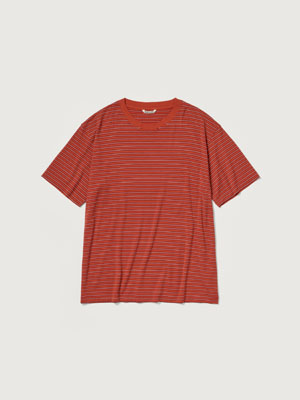 SOFT SMOOTH WOOL STRIPE JERSEY TEE