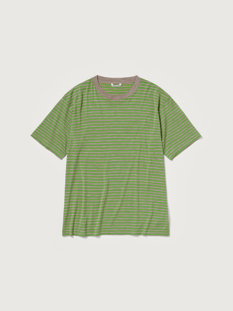 SOFT SMOOTH WOOL STRIPE JERSEY TEE