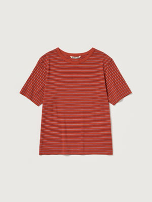 SOFT SMOOTH WOOL STRIPE JERSEY TEE