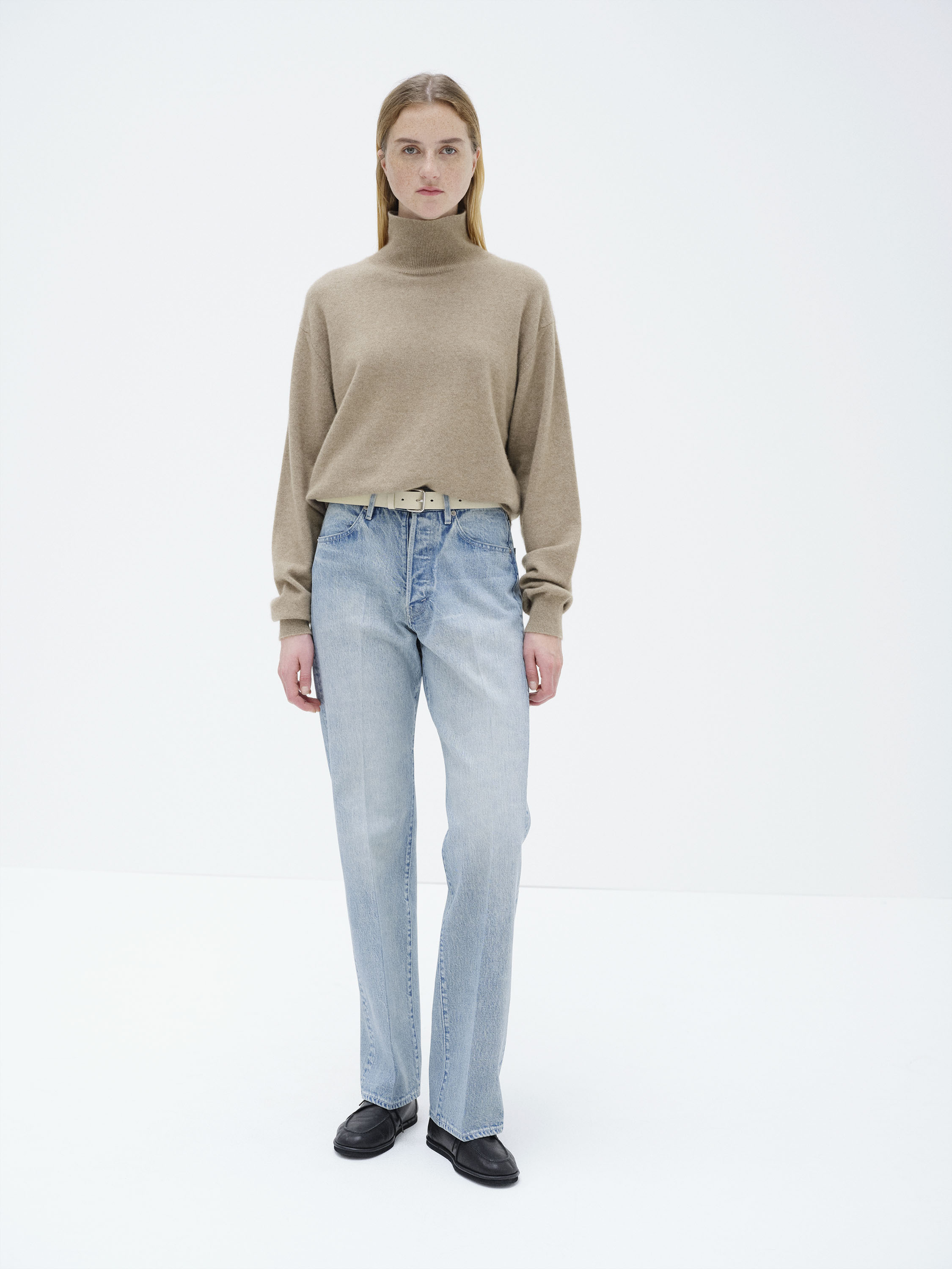 BABY CASHMERE KNIT TURTLE 詳細画像 NATURAL BROWN 2