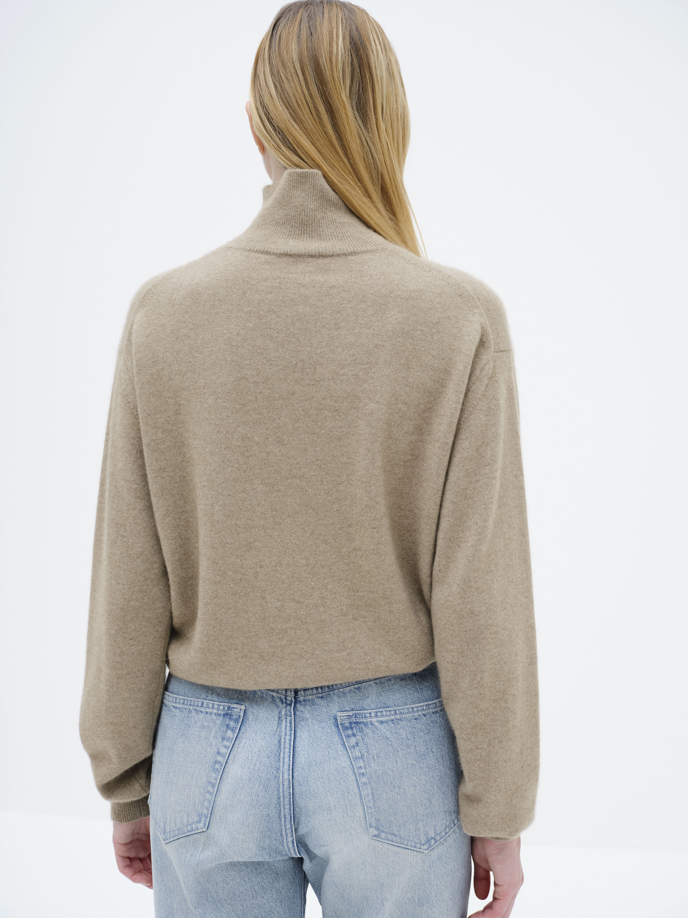 BABY CASHMERE KNIT TURTLE 詳細画像 NATURAL BROWN 4