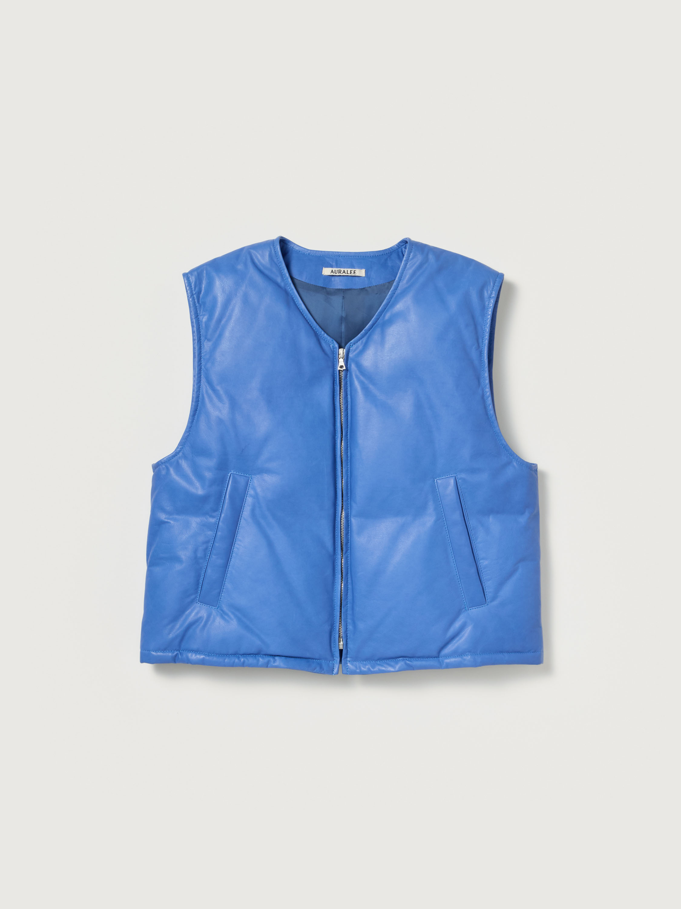 FINE CALF LEATHER DOWN VEST 詳細画像 ROYAL BLUE 5