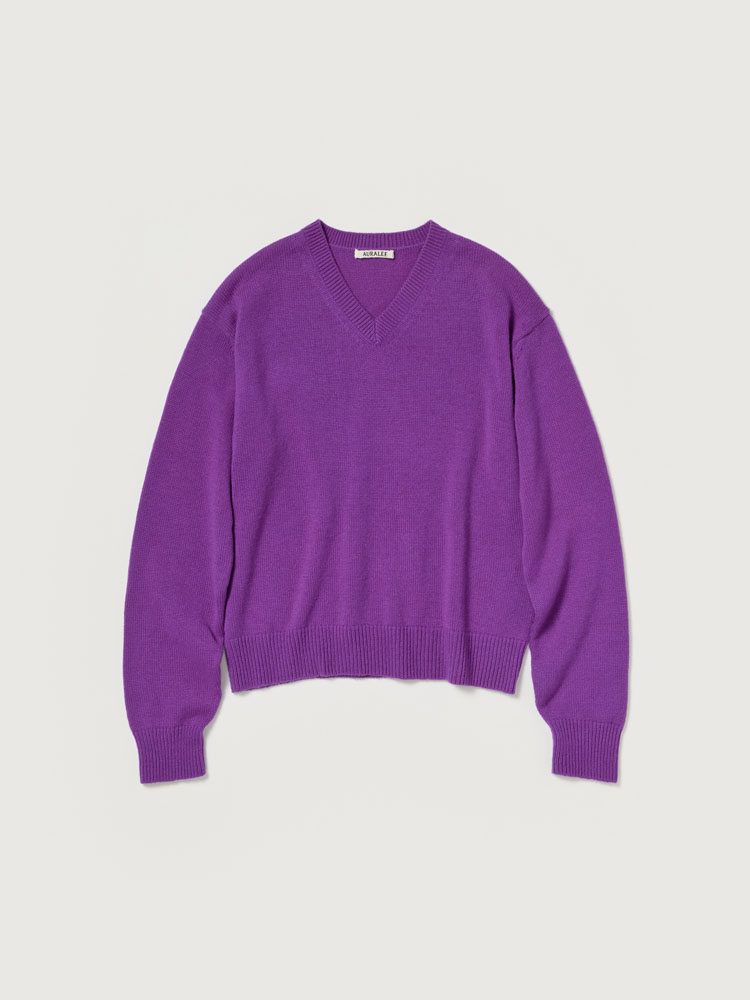 LIGHT CASHMERE KNIT V-NECK P/O