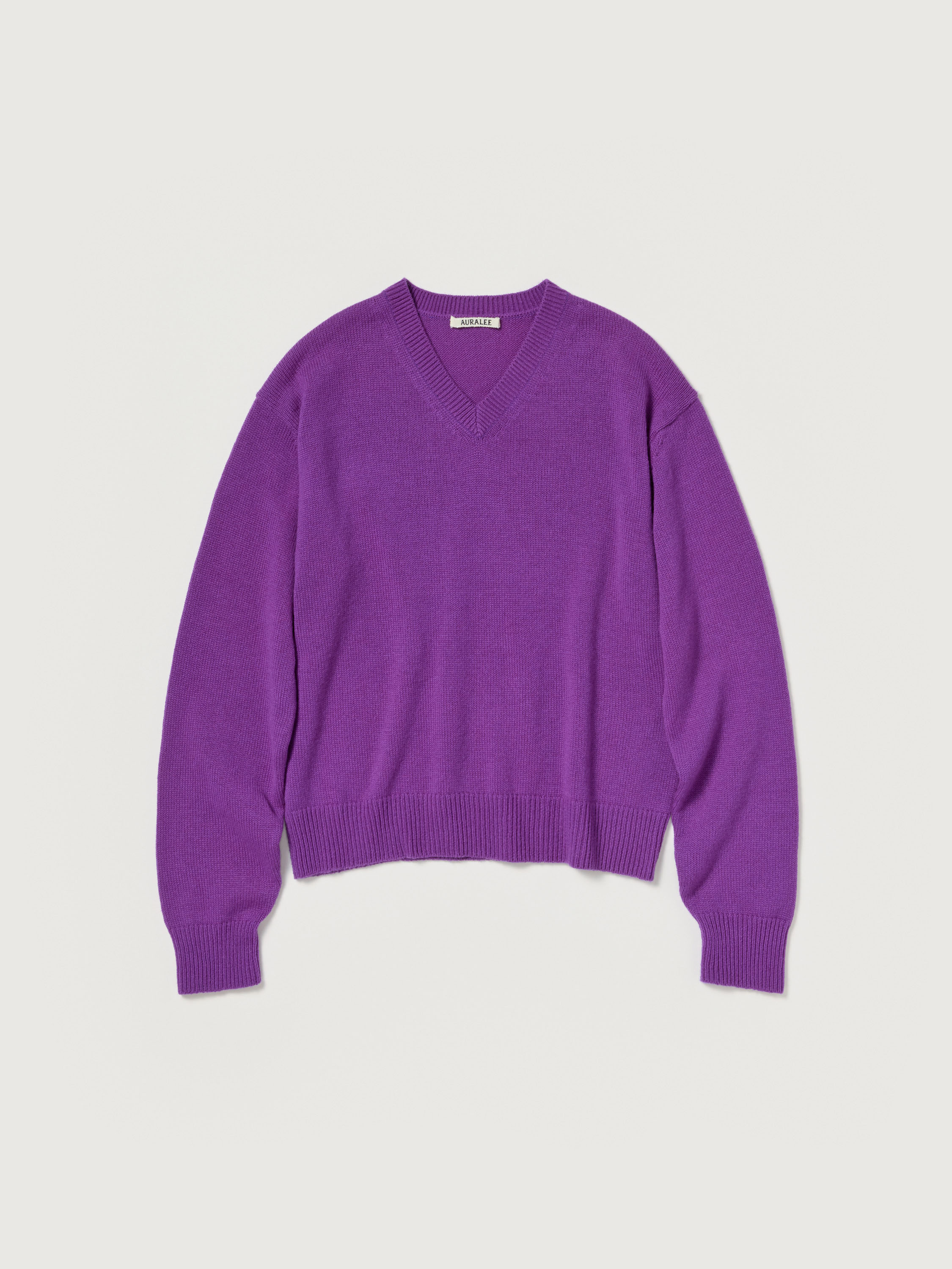 LIGHT CASHMERE KNIT V-NECK P/O 詳細画像 PURPLE 4