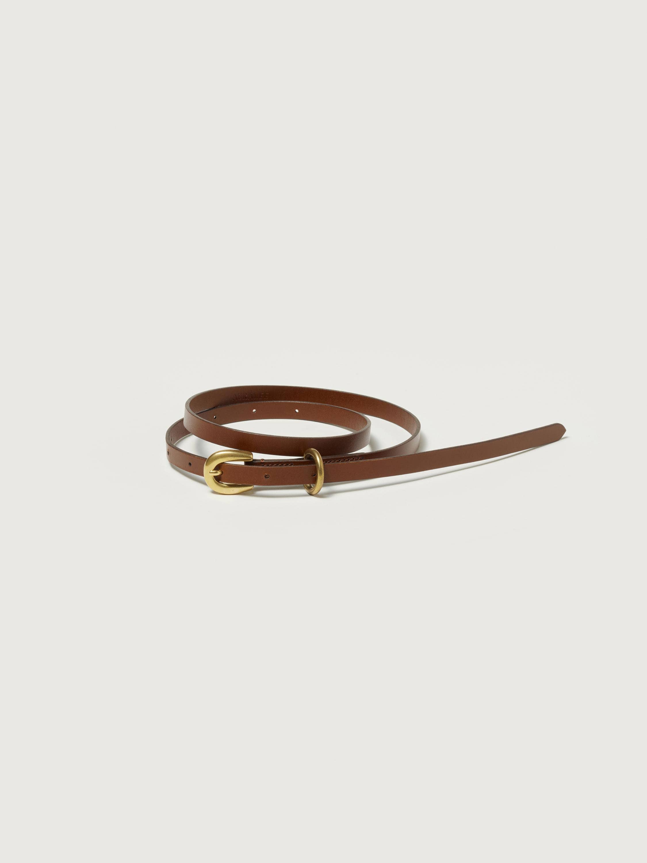 LEATHER NARROW BELT 詳細画像 BROWN 1