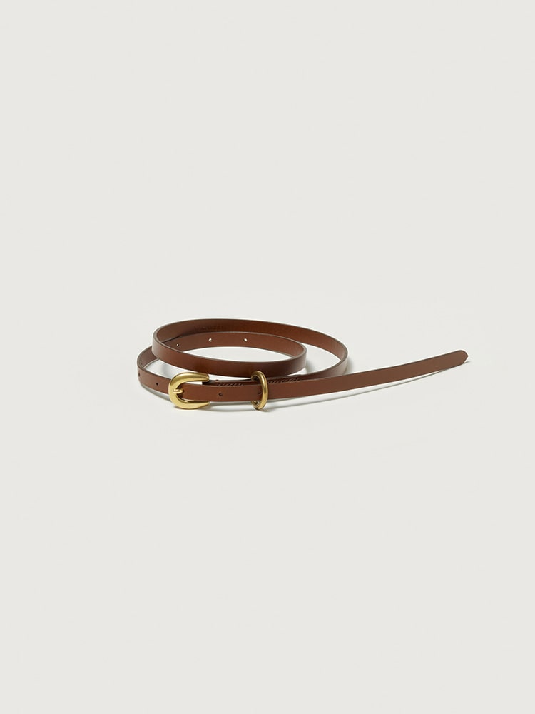 LEATHER NARROW BELT - AURALEE Official Website