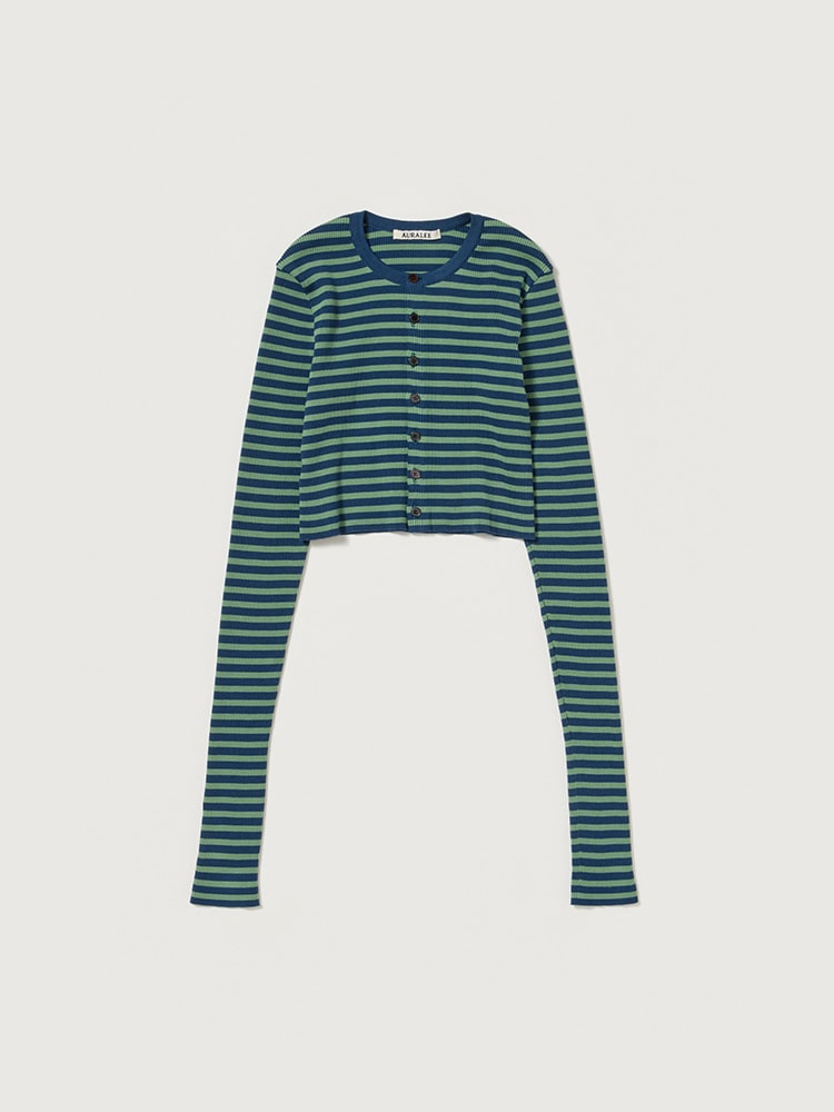 AURALEE 26SS COTTONRIBCREW CARDIGAN【m z-A00C04HR_6053-1.jpg?1766017005