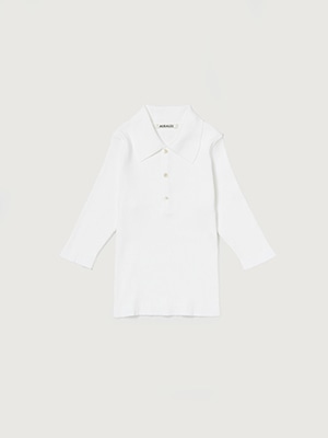 COTTON HIGH GAUGE RIB KNIT POLO