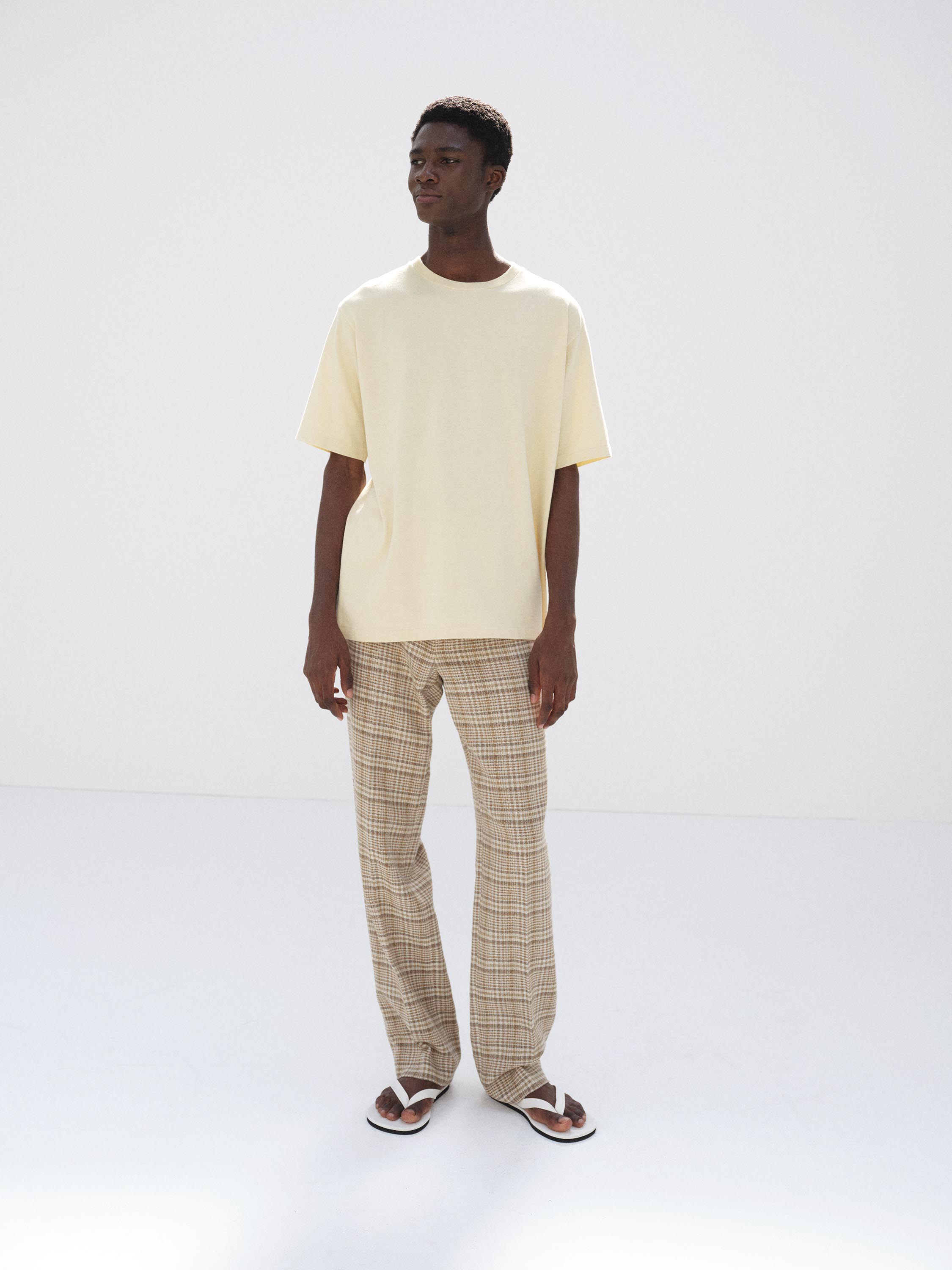 LUSTER PLAITING TEE 詳細画像 IVORY BEIGE 2