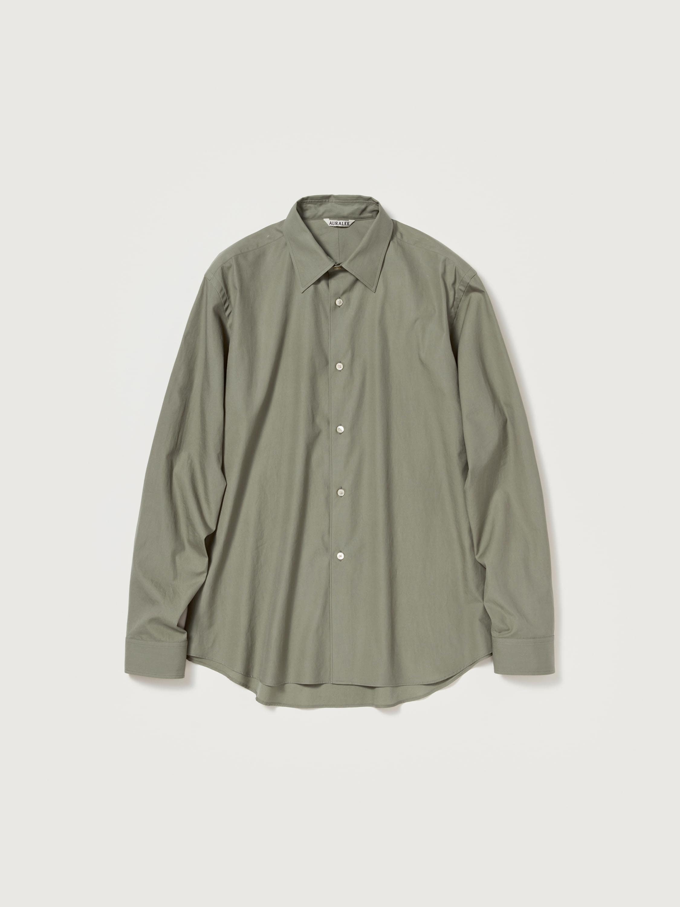 WASHED FINX TWILL SHIRT 詳細画像 OLIVE 1
