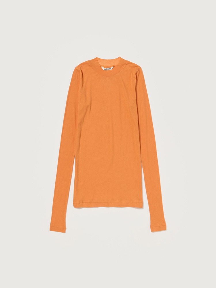 SUPER HIGH GAUGE SHEER RIB L/S TEE - AURALEE Official Website