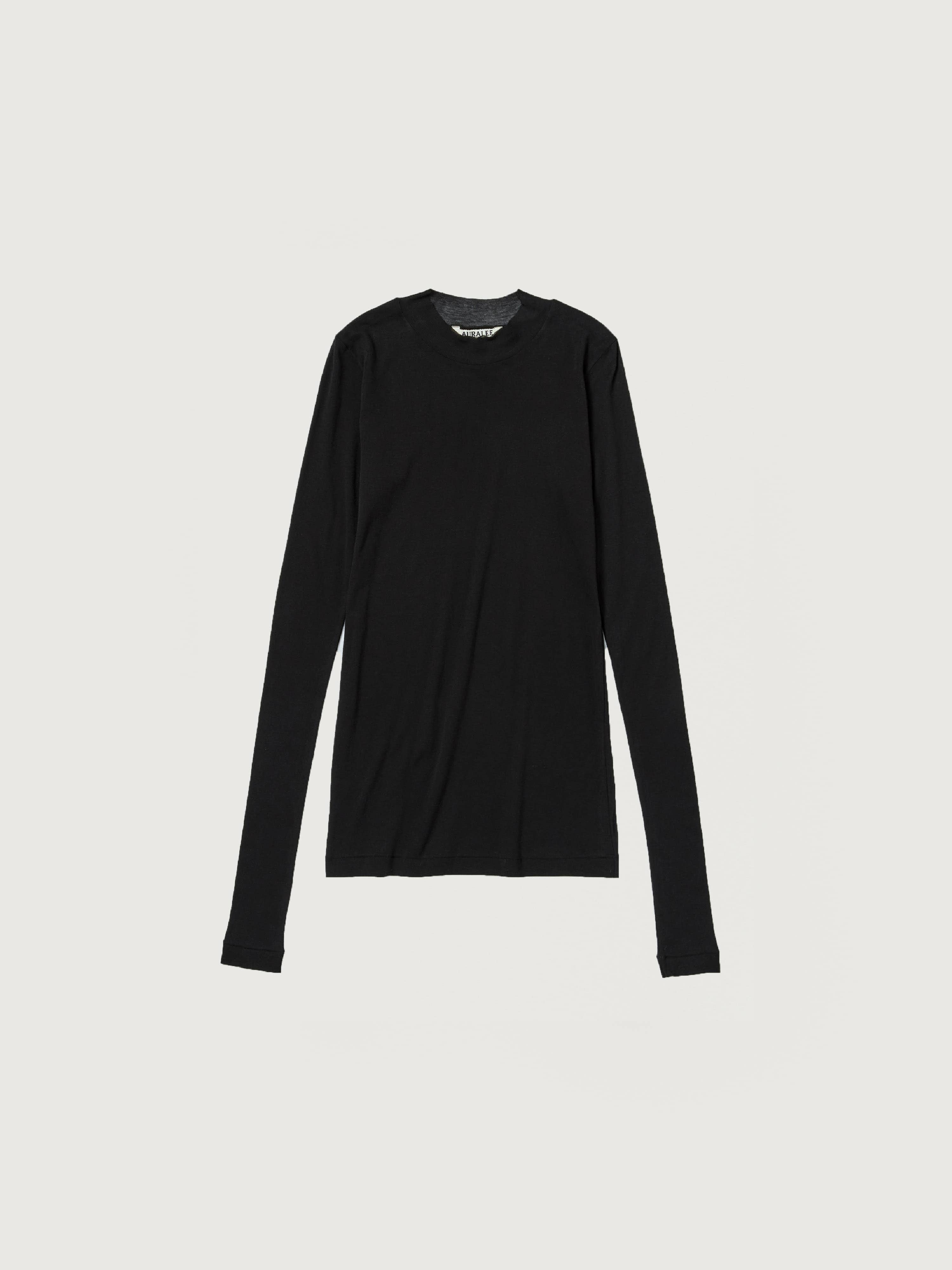 SUPER HIGH GAUGE SHEER RIB L/S TEE 詳細画像 BLACK 1