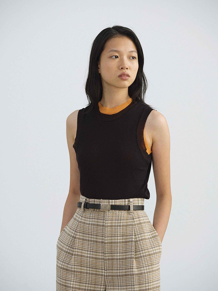 SUPER HIGH GAUGE SHEER RIB TANK TOP