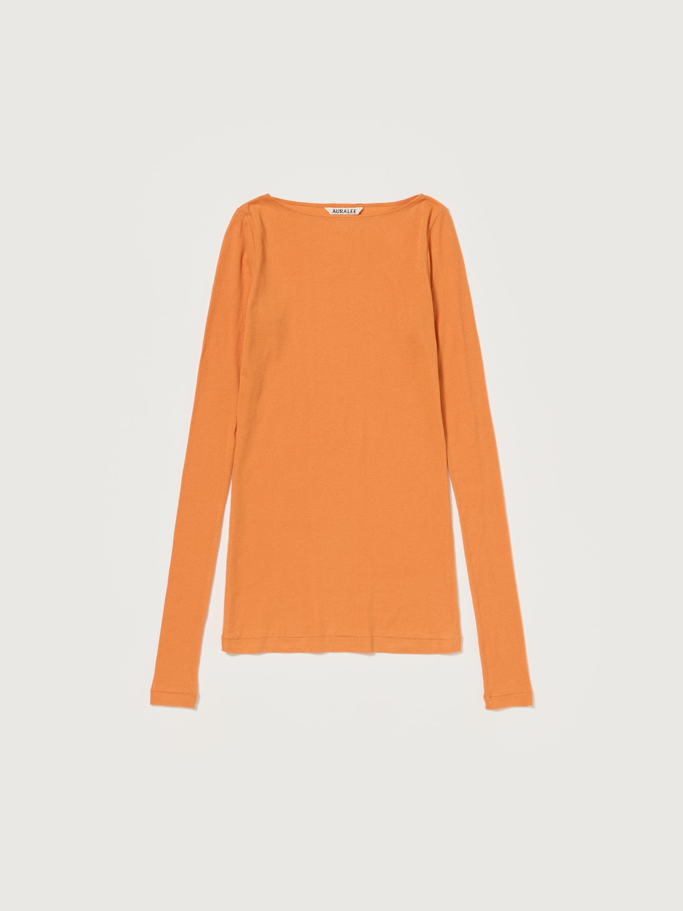 SUPER HIGH GAUGE SHEER RIB BOAT NECK L/S TEE 詳細画像 ORANGE 1