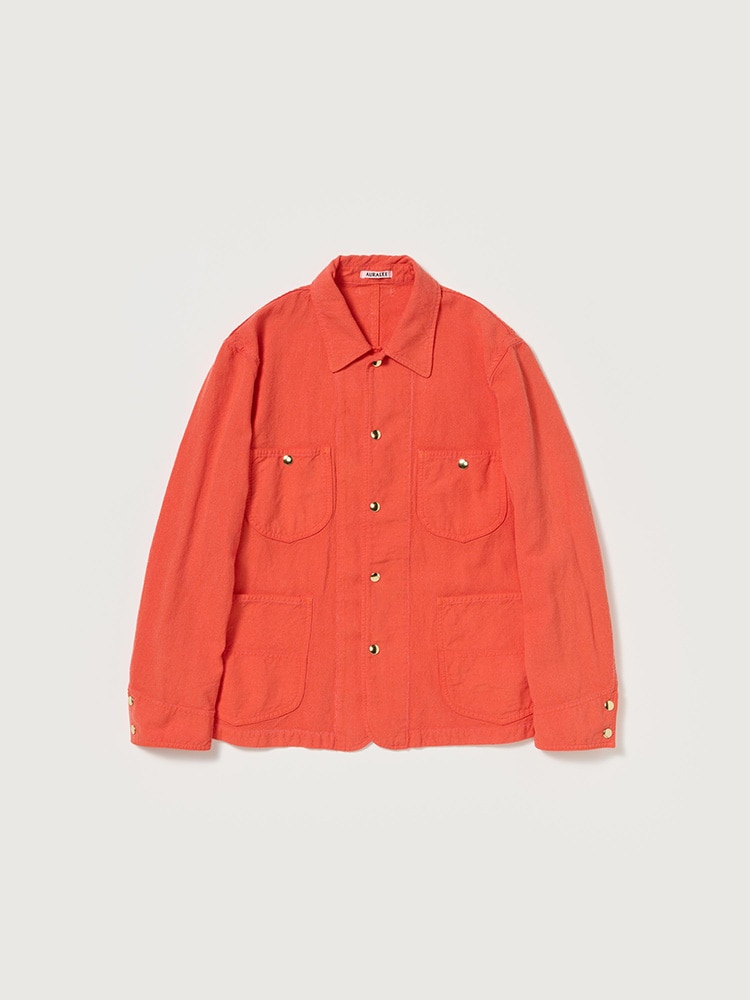 ジャケット・アウター Auralee wool linen jacket Auralee Wool Cotton Linen Ox Work Jacket - Off White – Kith