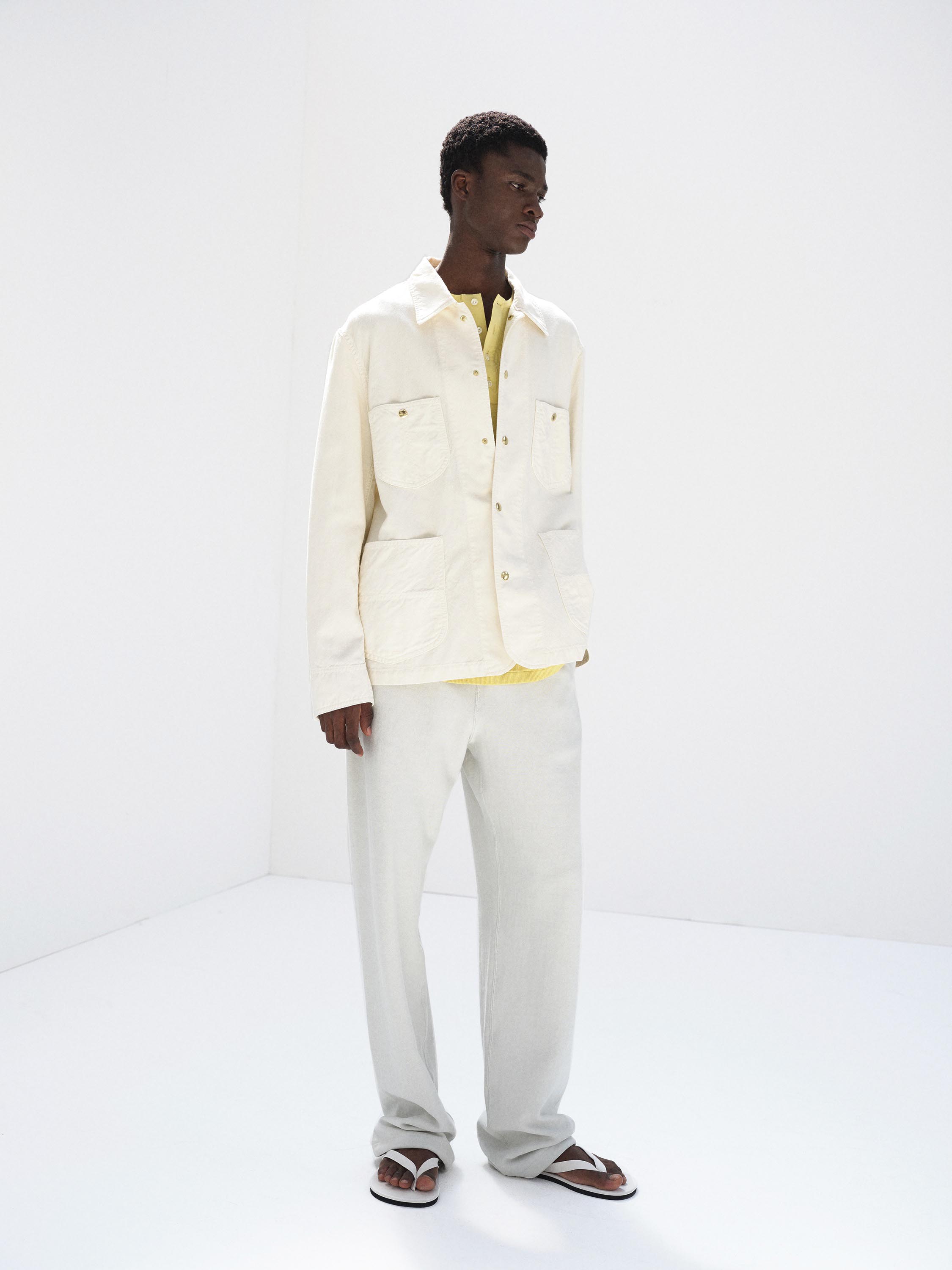 WOOL COTTON LINEN OX WORK JACKET