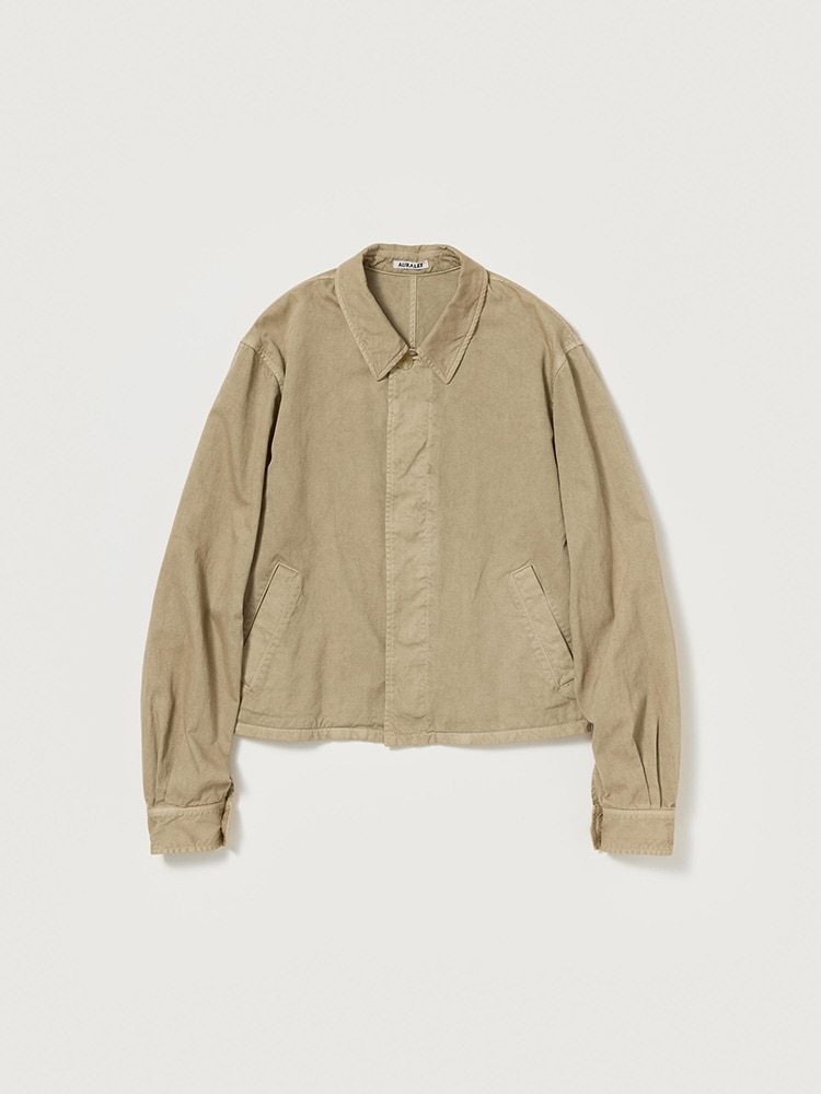 GARMENT-DYED FINX LIGHT CHINO BLOUSON - AURALEE Official Website