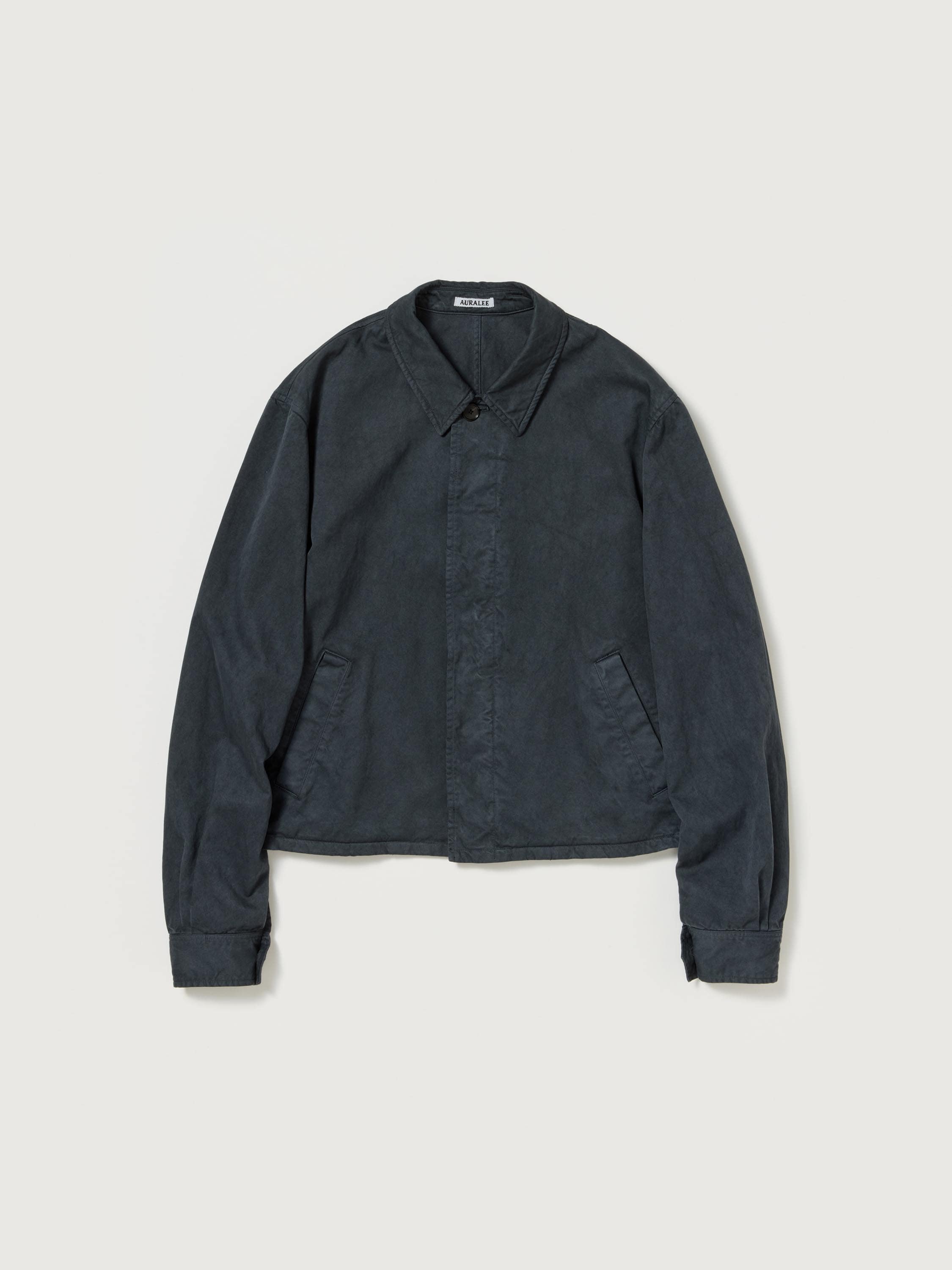 GARMENT-DYED FINX LIGHT CHINO BLOUSON 詳細画像 BLACK 5