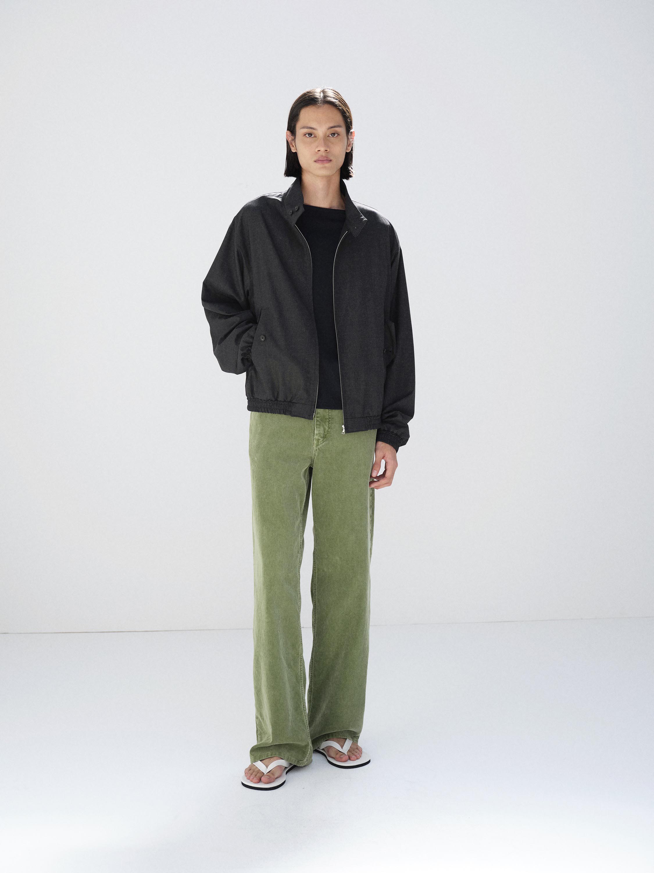 ULTRA FINE TROPICAL WOOL ZIP BLOUSON
