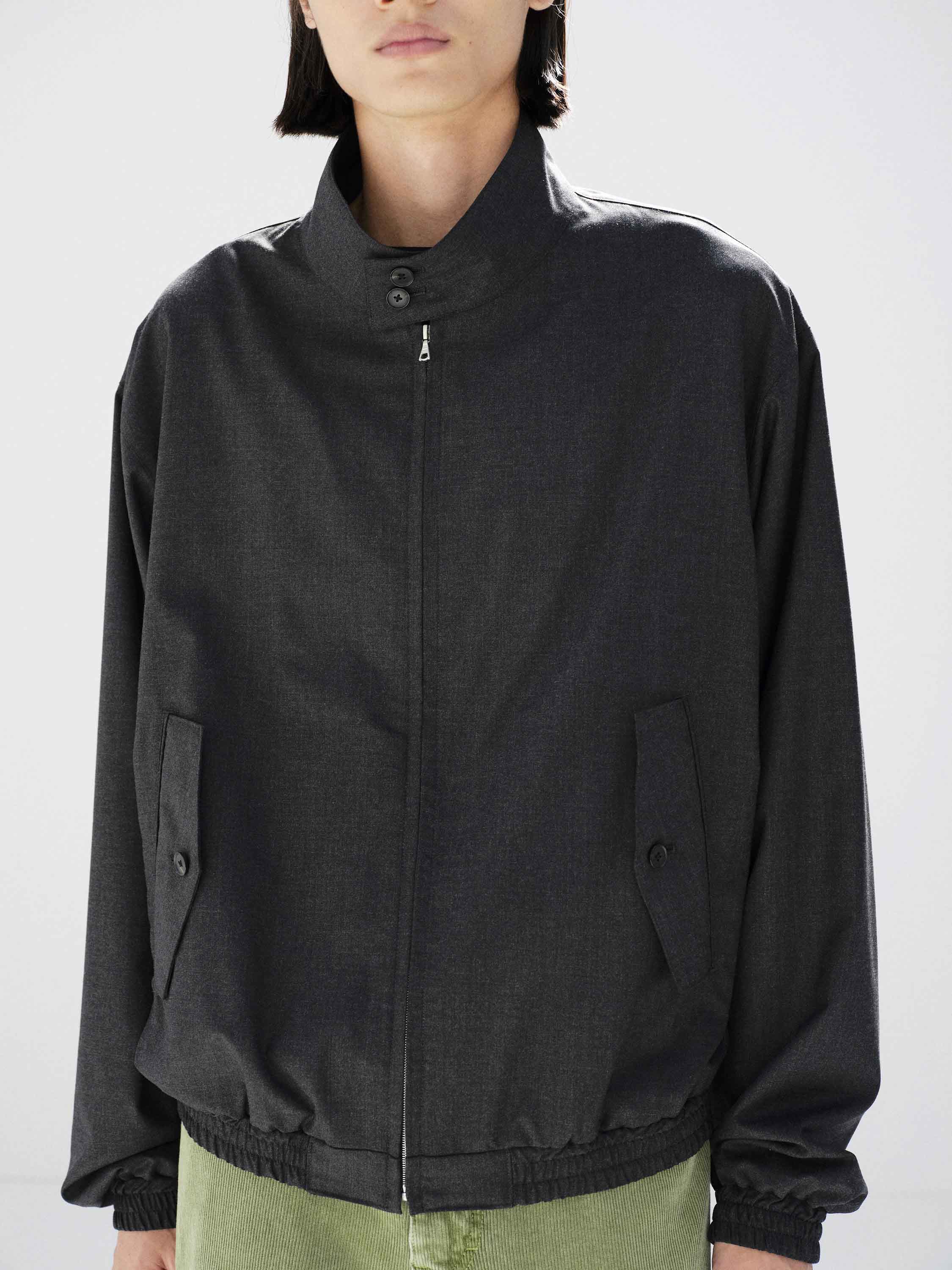 ULTRA FINE TROPICAL WOOL ZIP BLOUSON - AURALEE Official Website