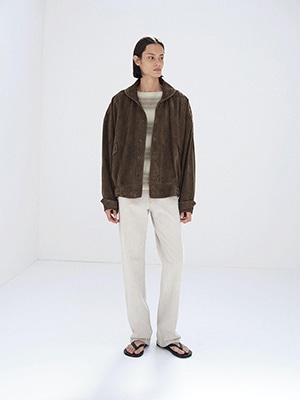 SILKY GRAIN SUEDE BLOUSON